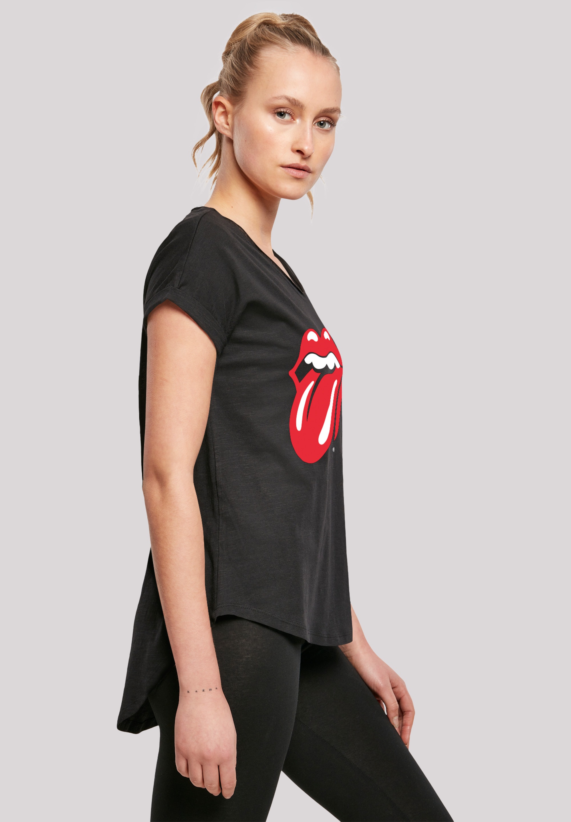 F4NT4STIC T-Shirt »The Rolling Stones Rock Band Classic Tongue Black«, Print  für kaufen | BAUR