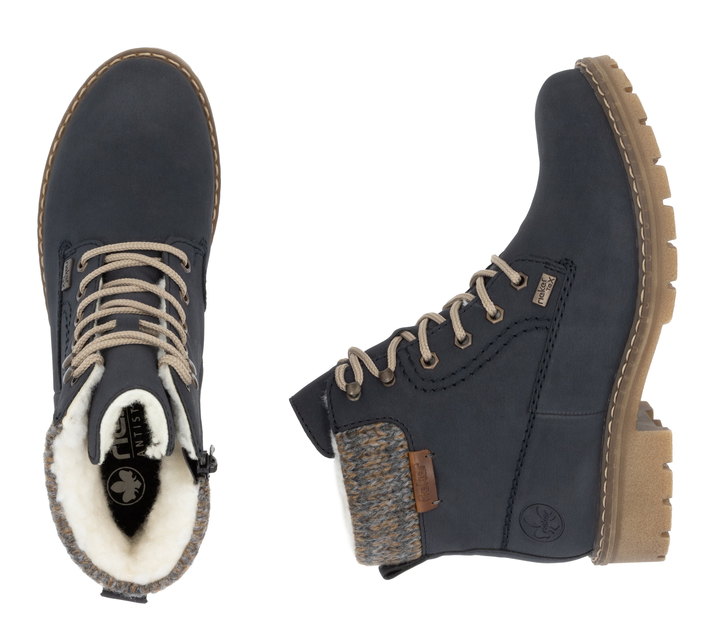 Rieker Winterstiefelette, Schnürboots, Stiefelette mit wasserabweisender riekerTEX-Membran
