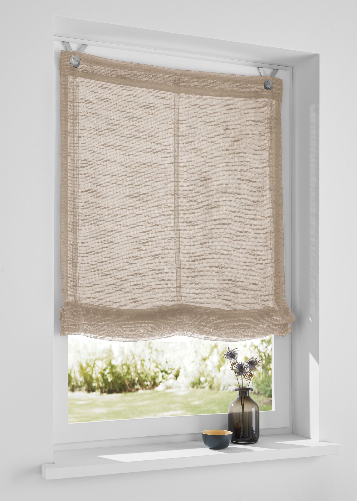 Kutti Raffrollo "Celtic" mit Hakenaufhängung freihängend halbtransparent, P günstig online kaufen
