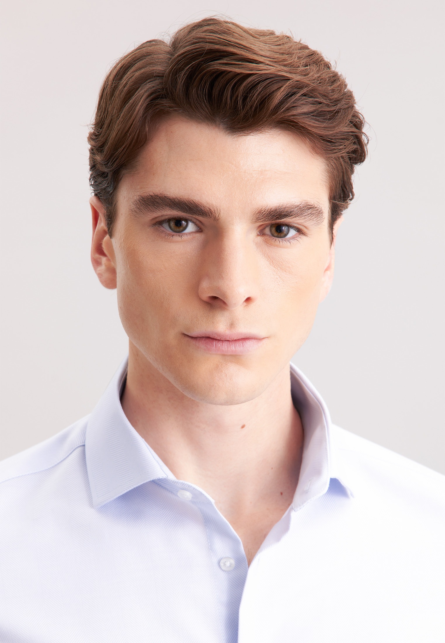 seidensticker Businesshemd »Schwarze Rose« Slim 1/1 Kentkragen Fischgrat