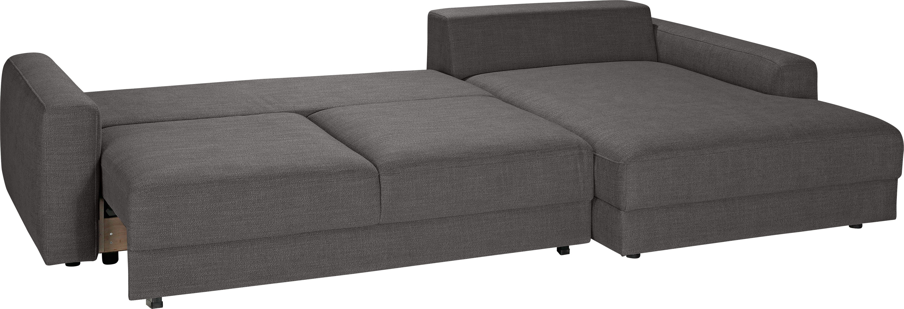 Thumbnail - TRENDMANUFAKTUR Ecksofa "Bourbon II, hoher Sitzkomfort, extrabreite Recamiere für Relaxkomfort", wahlweise mit Bettfunkt...