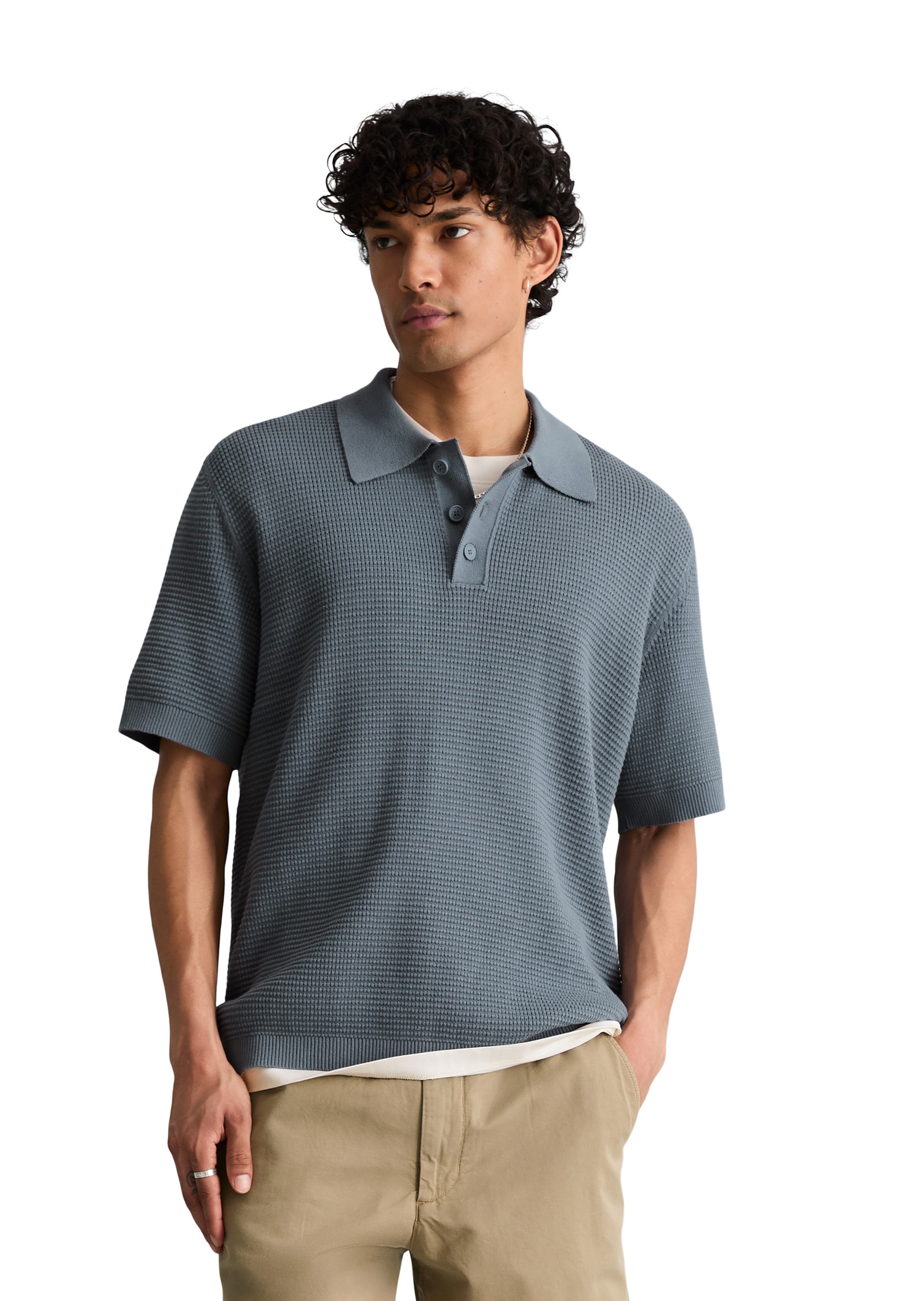 Marc OPolo DENIM Poloshirt "mit Waffelstruktur" günstig online kaufen