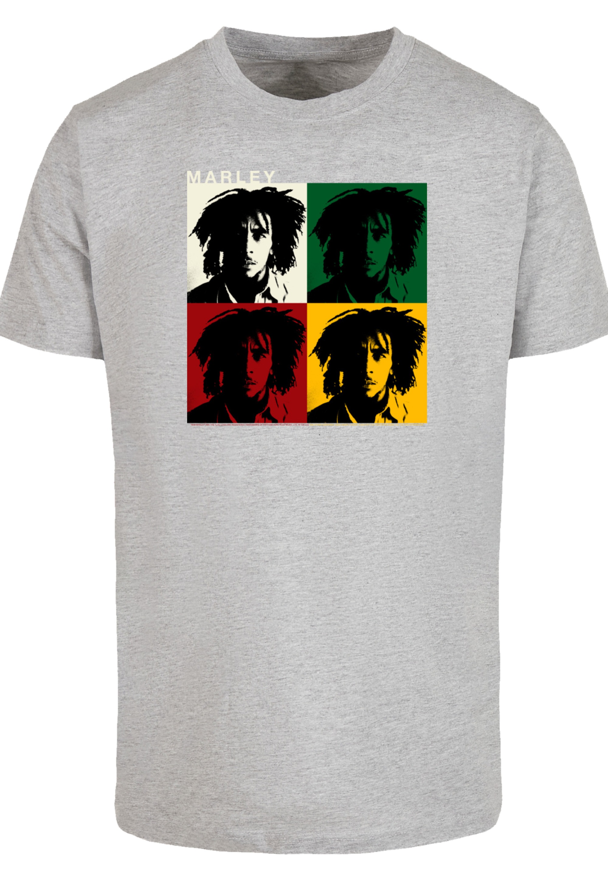 F4NT4STIC T-Shirt "Bob Marley Colour Blocks Two Sleeves Reggae Music" Premi günstig online kaufen