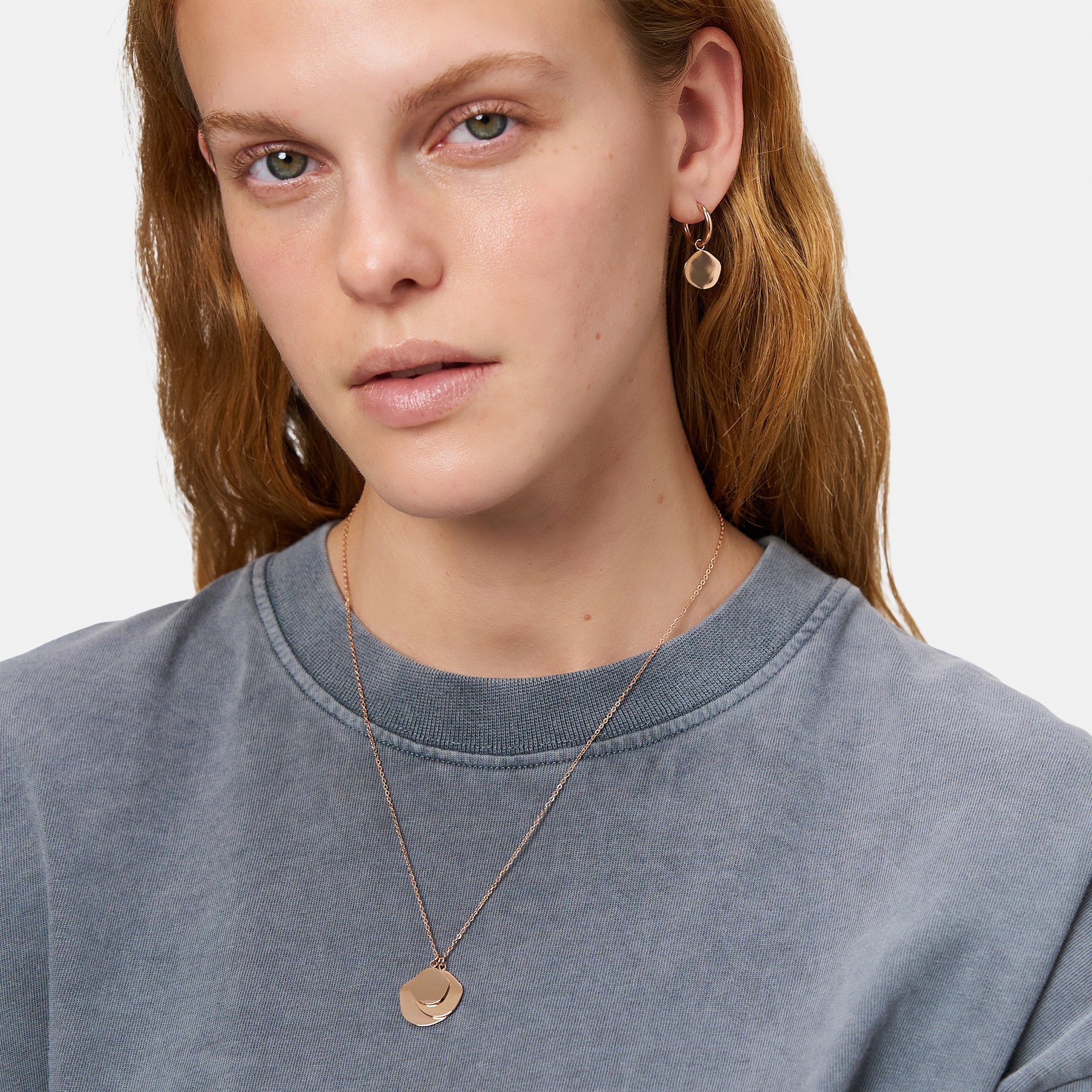Liebeskind Berlin Paar Creolen »Schmuck Geschenk Edelstahl Ohrringe The Organic Treasure«, Einhänger abnehmbar