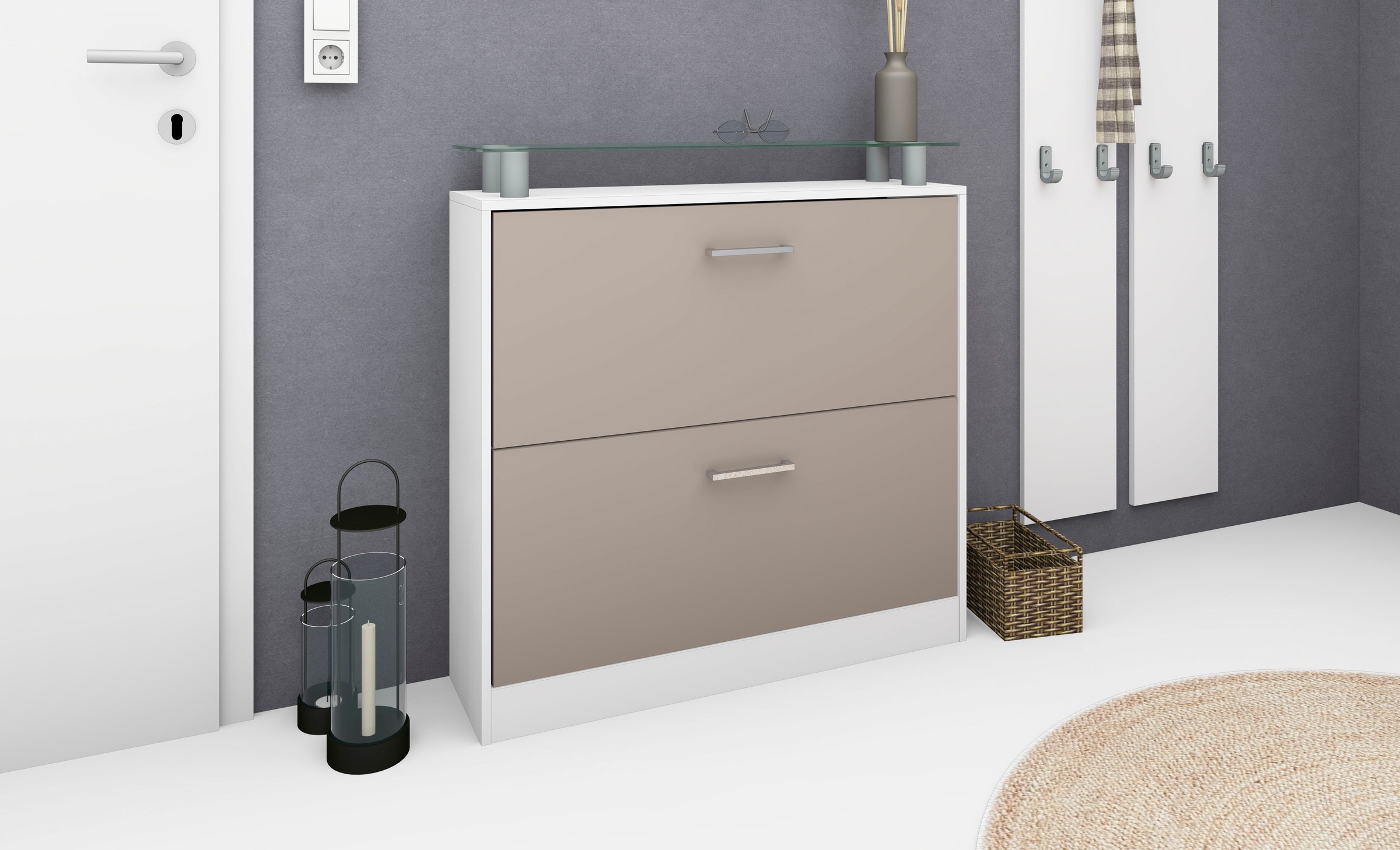 borchardt Möbel Schuhschrank "Finn, Schuhregal, Schuhkipper für 12-16 Paar günstig online kaufen