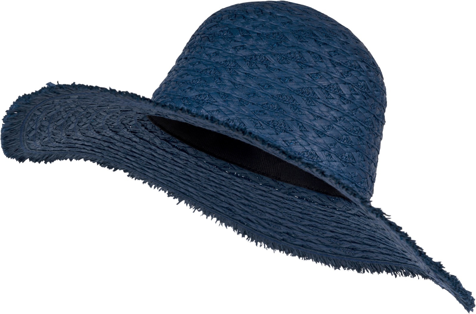 STYLEBREAKER Damen Sonnenhut "Papierstroh Sonnenhut Geflochten", blau, Modisch, Obermaterial: 100% Papierstroh PAS., Hüte
