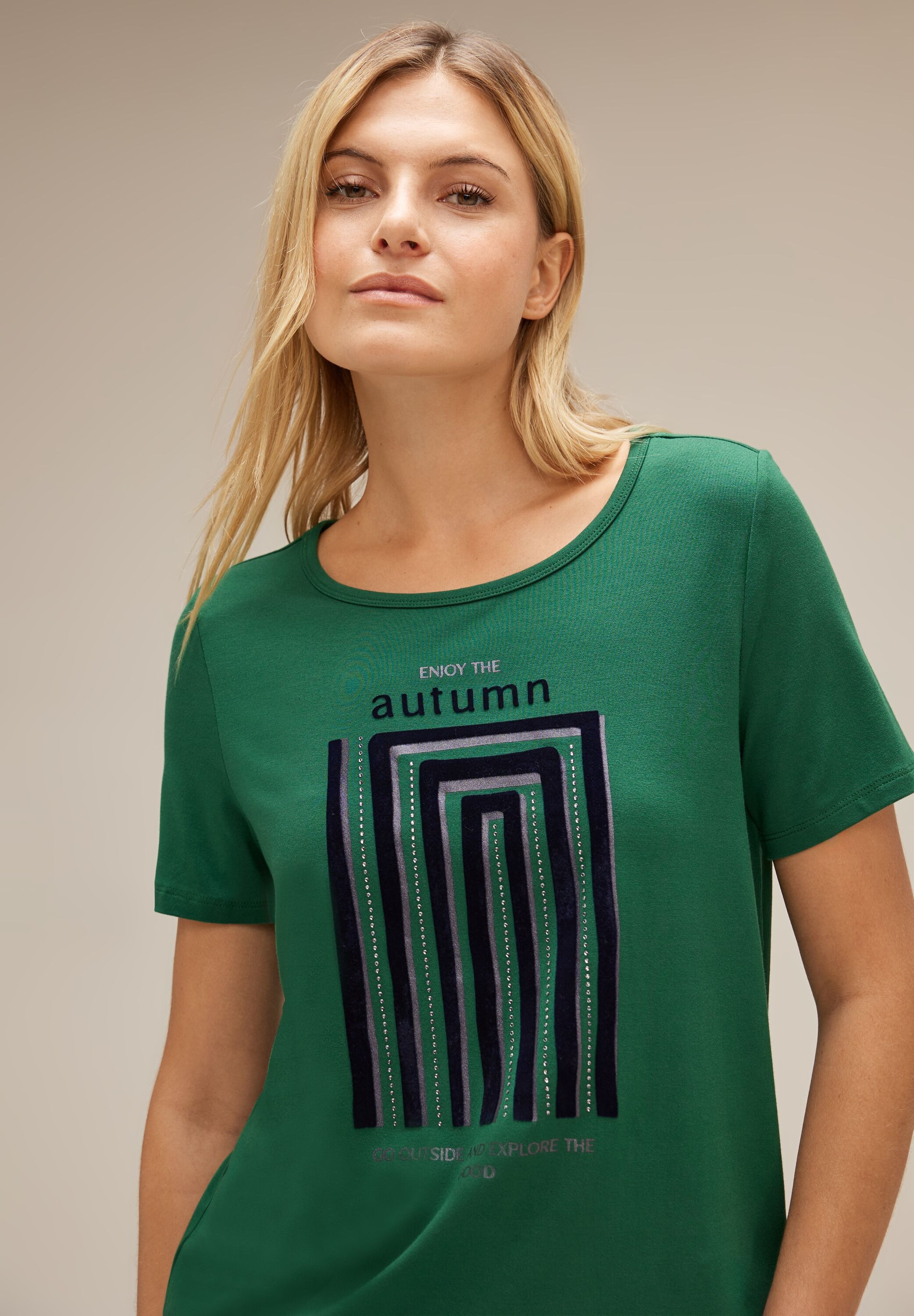 STREET ONE T-Shirt, aus softem Materialmix für bestellen | BAUR | T-Shirts