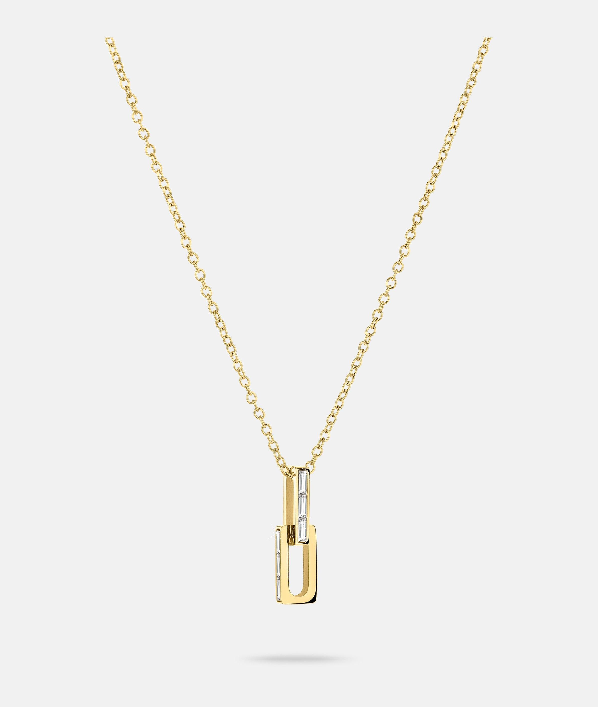 Liebeskind Berlin Kette mit Anhänger »Schmuck Edelstahl Halskette The Festive Mini Link Sparkle«, mit Zirkonia (synth.)
