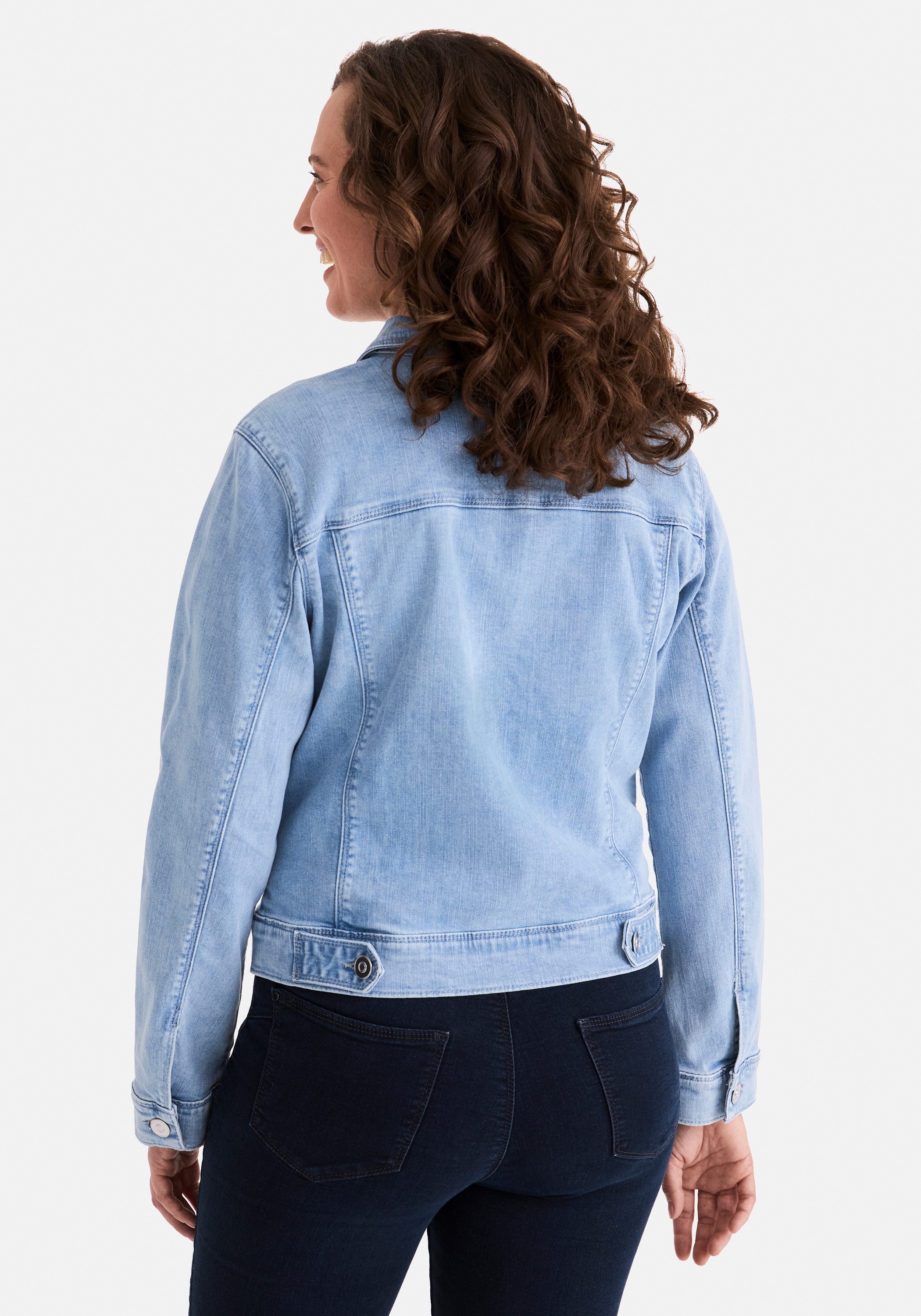 STOOKER WOMEN Jeansjacke »JANINE Jeansjacke« Jeansjacke Figurbetont Casual Clean Wash Baumwollstretch für Damen