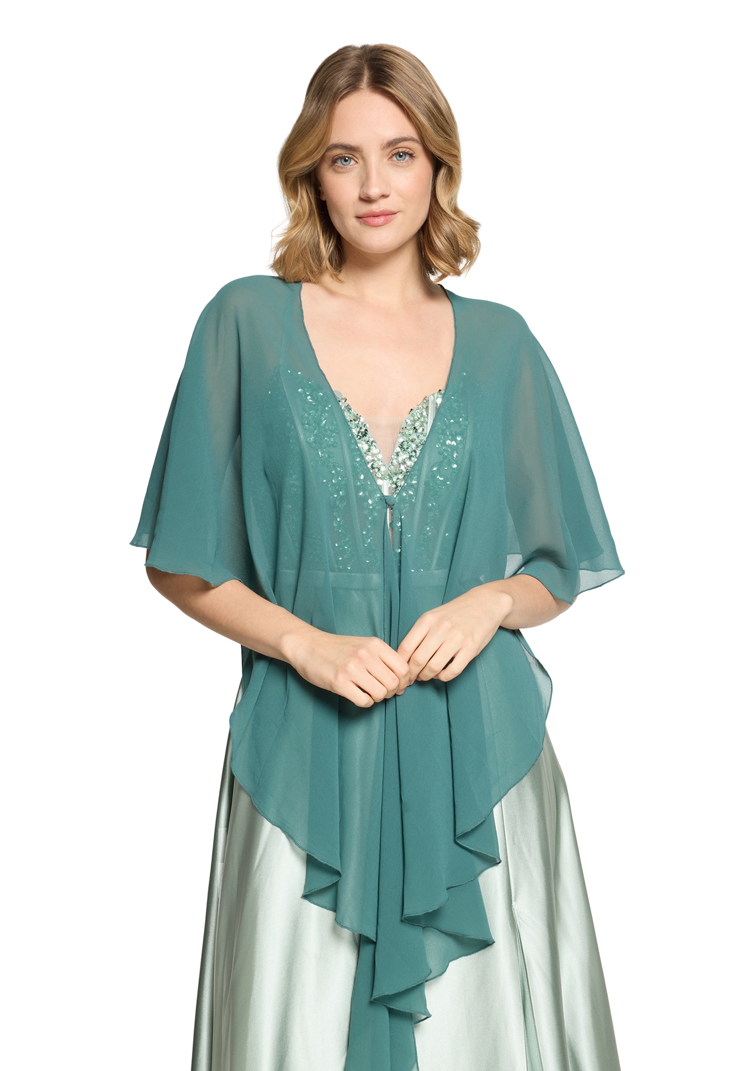 Vera Mont Multifunktionstuch "Damen mit Volant" Nahtführung günstig online kaufen