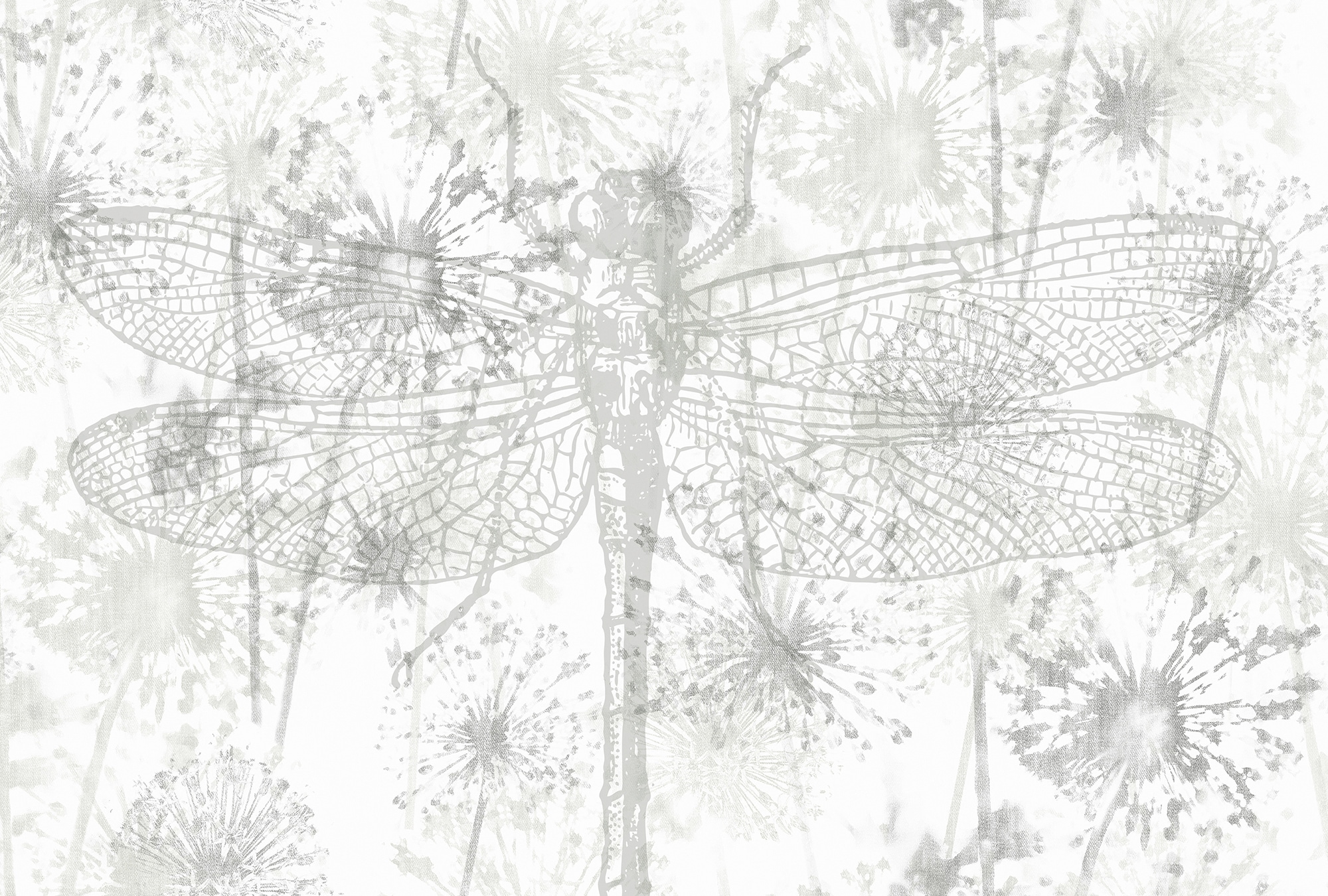 Architects Paper Fototapete "Atelier 47 Dragon Fly 2" floral glatt Vlies, Wand, Schräge, Decke
