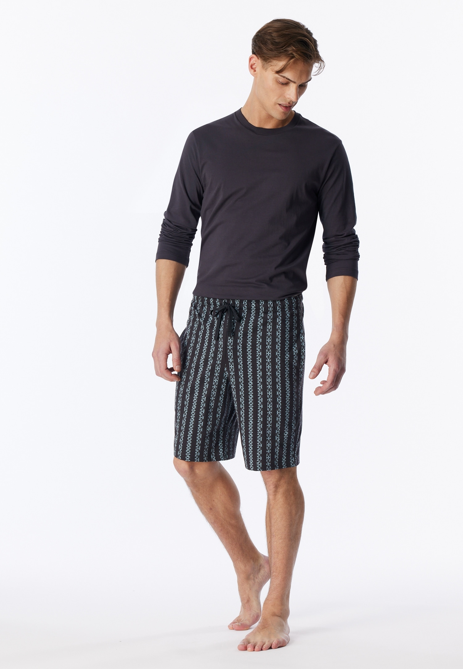 Schiesser Pyjamahose "Mix + Relax" mit seitlichen Taschen, Single-Jersey Qualität