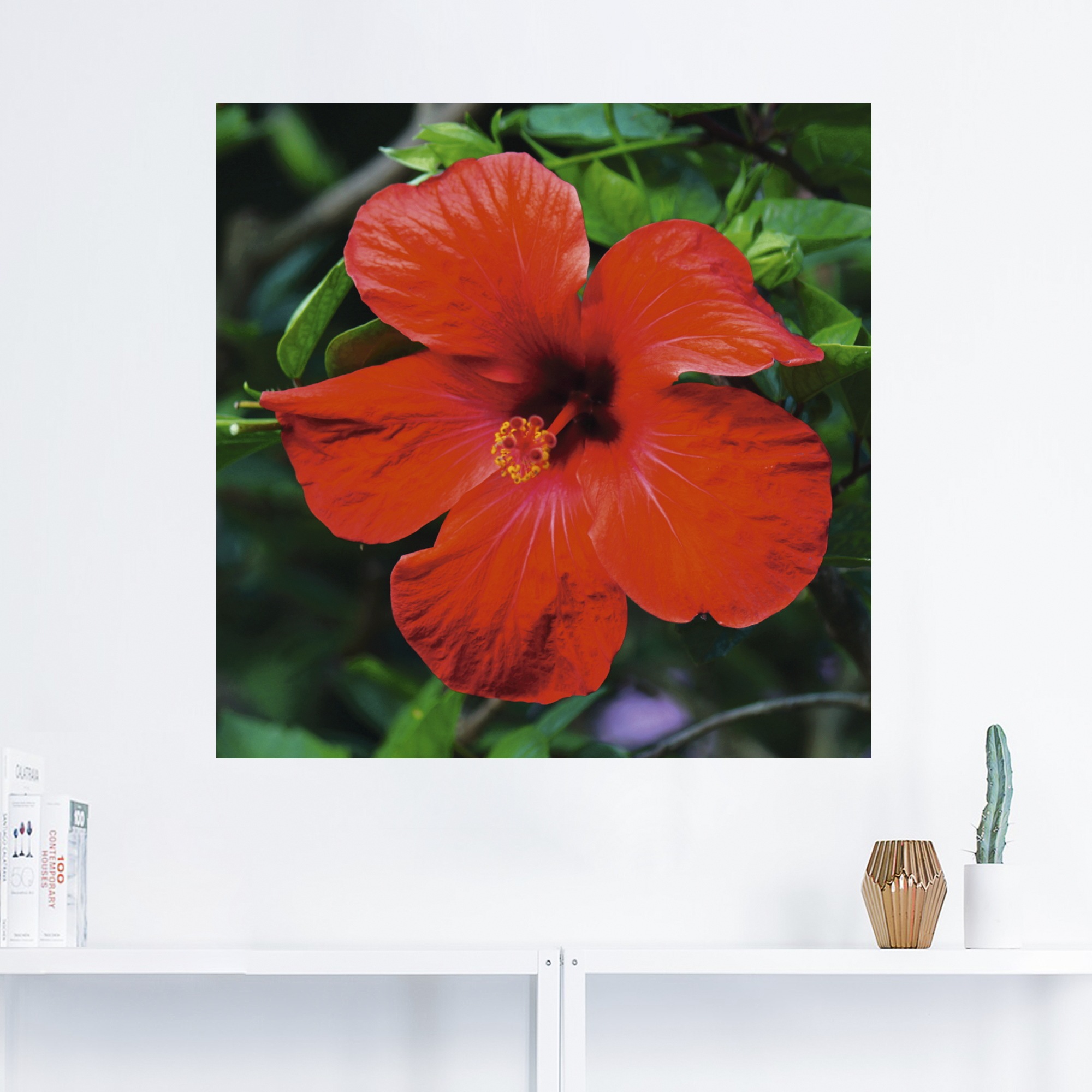 Artland Wandbild »Hawaiiblume«, Blumen, (1 St.), als Alubild, Leinwandbild, Wandaufkleber oder Poster in versch. Größen