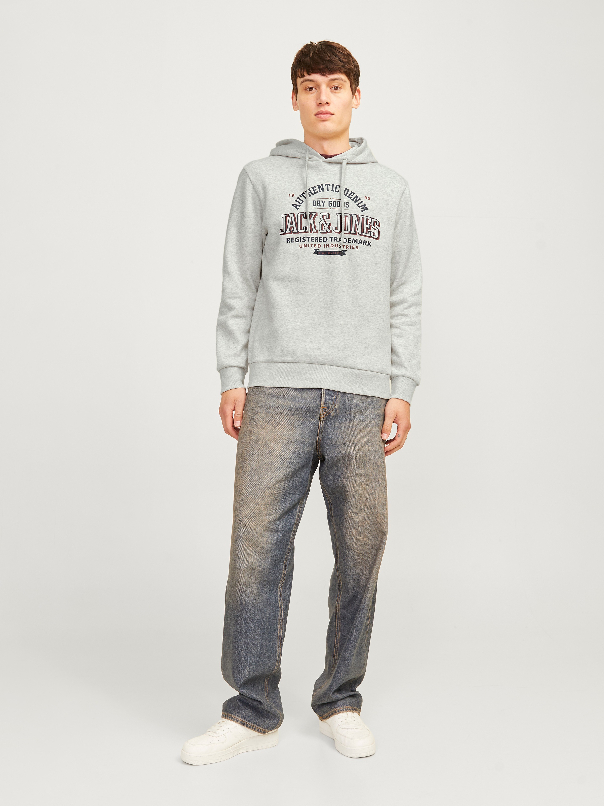 Jack & Jones Kapuzensweatshirt »JJELOGO SWEAT HOOD 2 COL 24/25 NOOS«, mit Logo Print