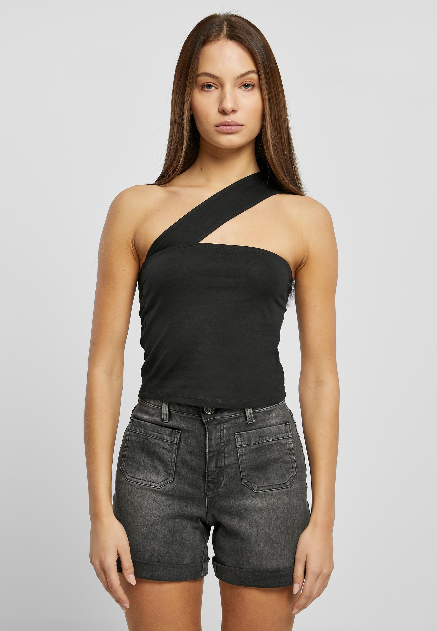 URBAN CLASSICS Muskelshirt »Urban Classics Damen Ladies One Strap Top«, (1 tlg.)