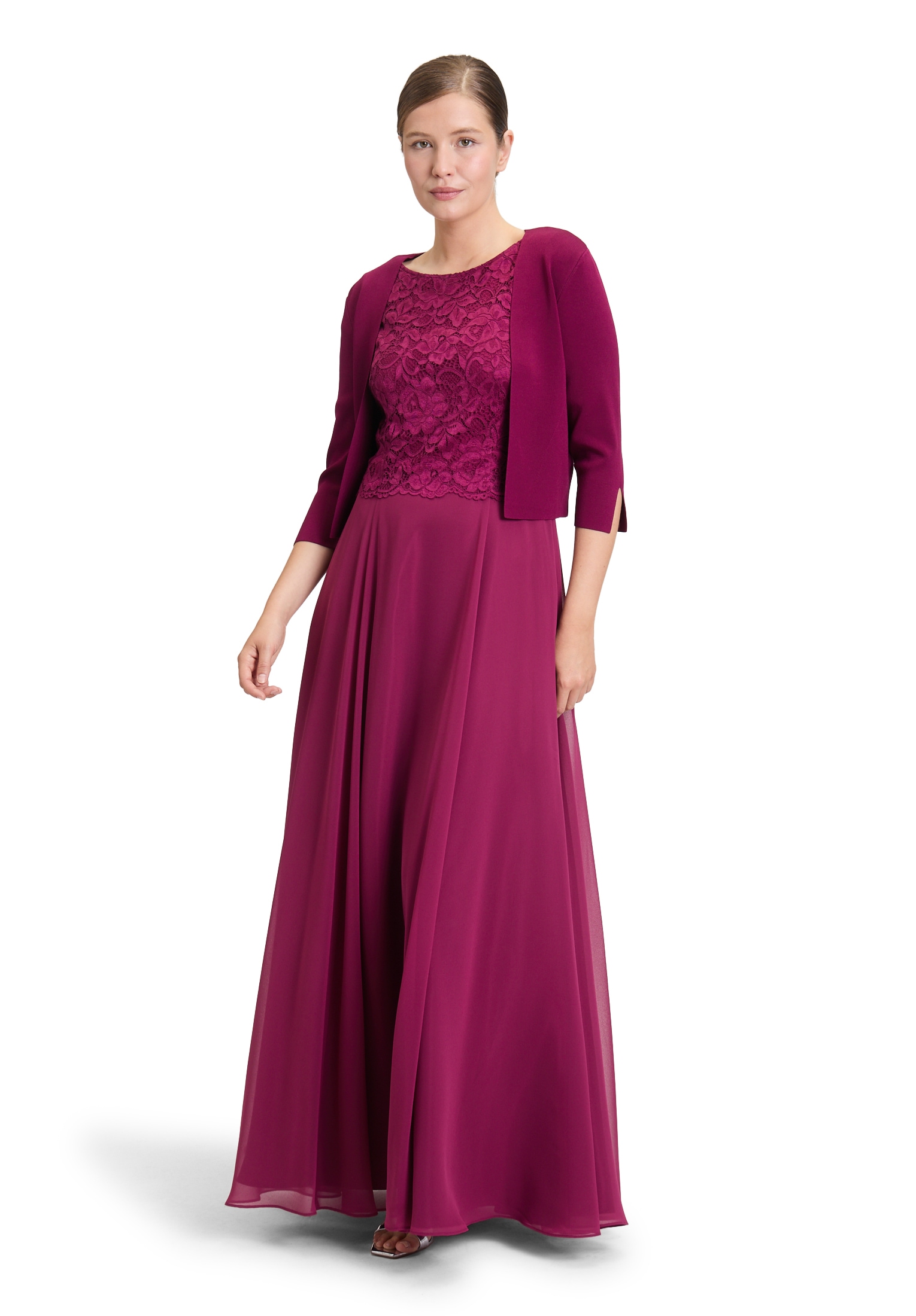 Vera Mont Strickjacke »Vera Mont Strickbolero langarm«, Ärmelschlitz