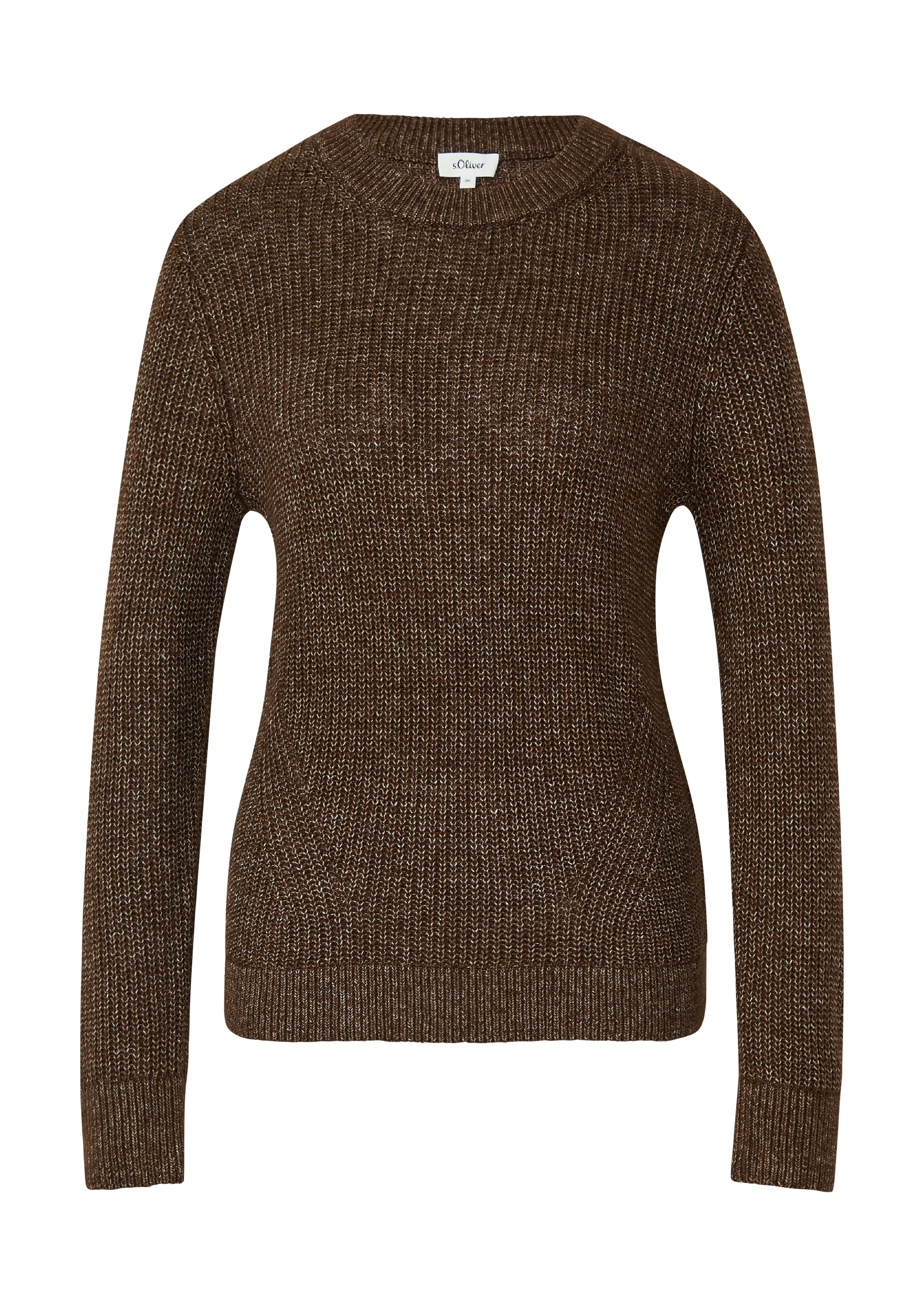 s.Oliver Strickpullover aus Wollmix und mit Strickmuster