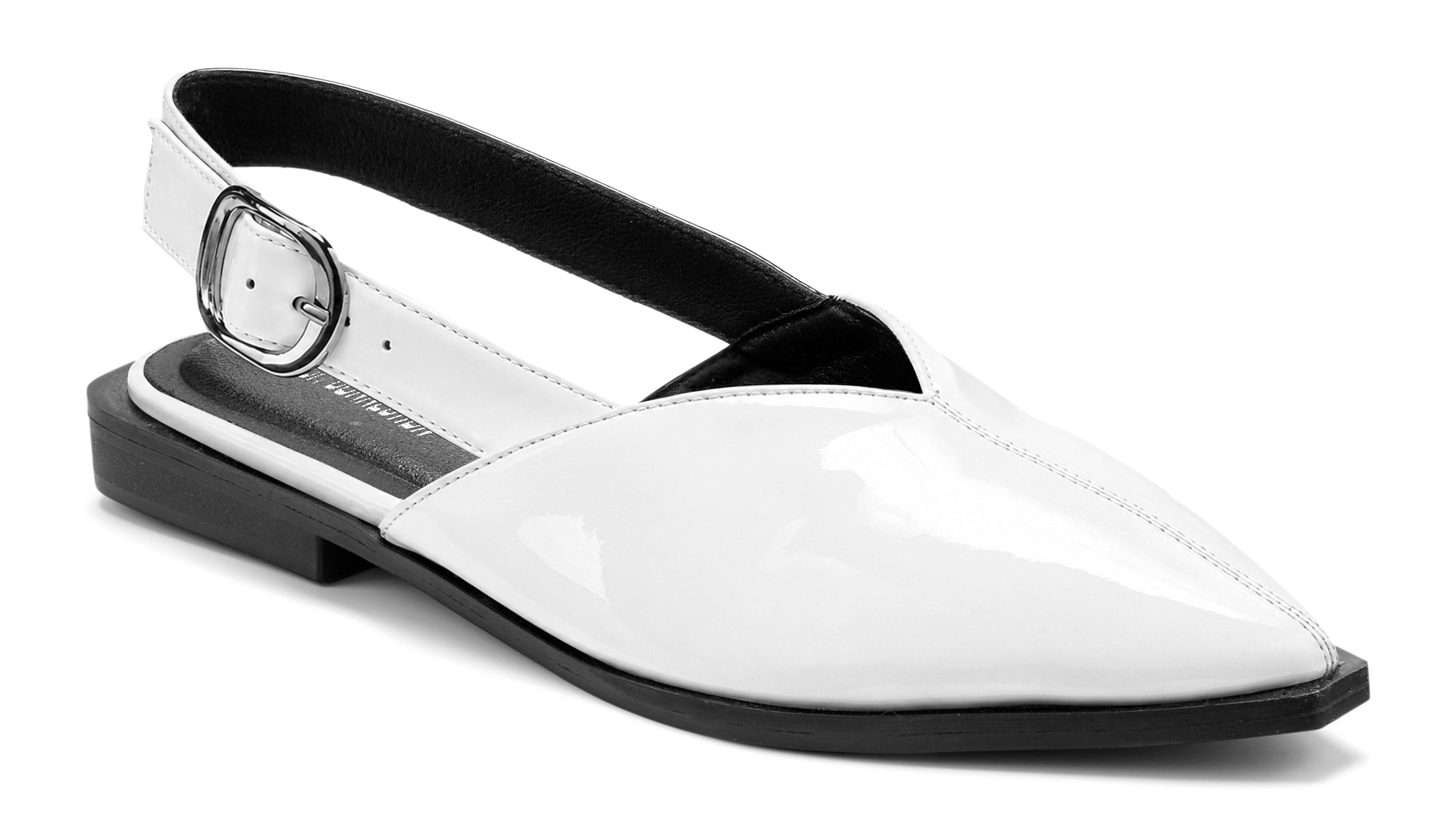 French Connection Ballerina "Riemchenballerina, Halbschuh, Sling-Ballerina, Sandale, Sommerschuhe" in modischer Lack-Optik