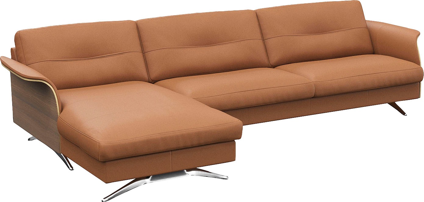 FLEXLUX Ecksofa »Glow Designsofa, bequem und komfortabel durch hochwertigen Sitzaufbau«, L-Form, Modernes skandinavisches Design