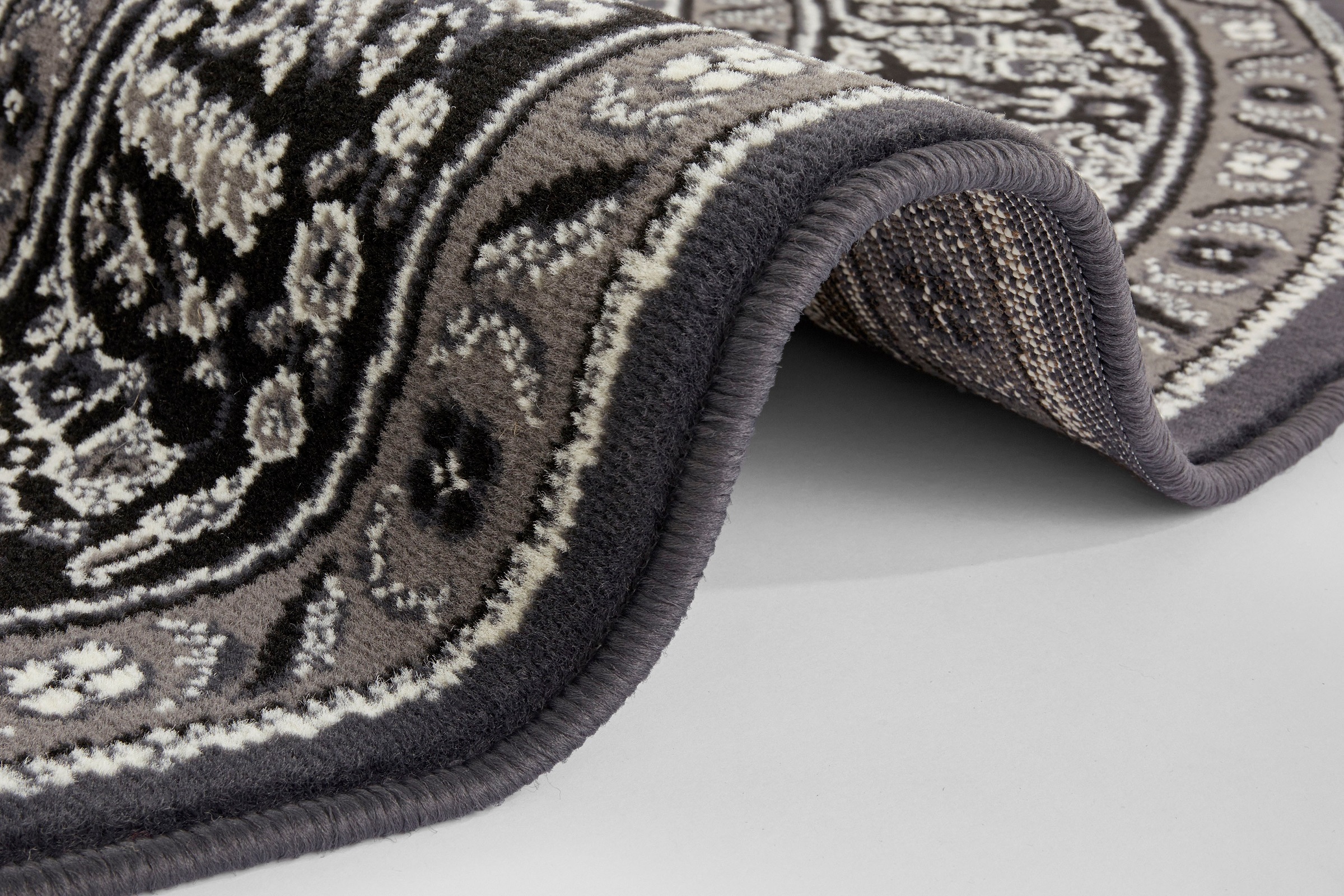 NOURISTAN Teppich »Skazar Isfahan«, rund, 9 mm Höhe, Kurzflor, Orient, Teppich, Vintage, Esszimmer, Wohnzimmer, Flur