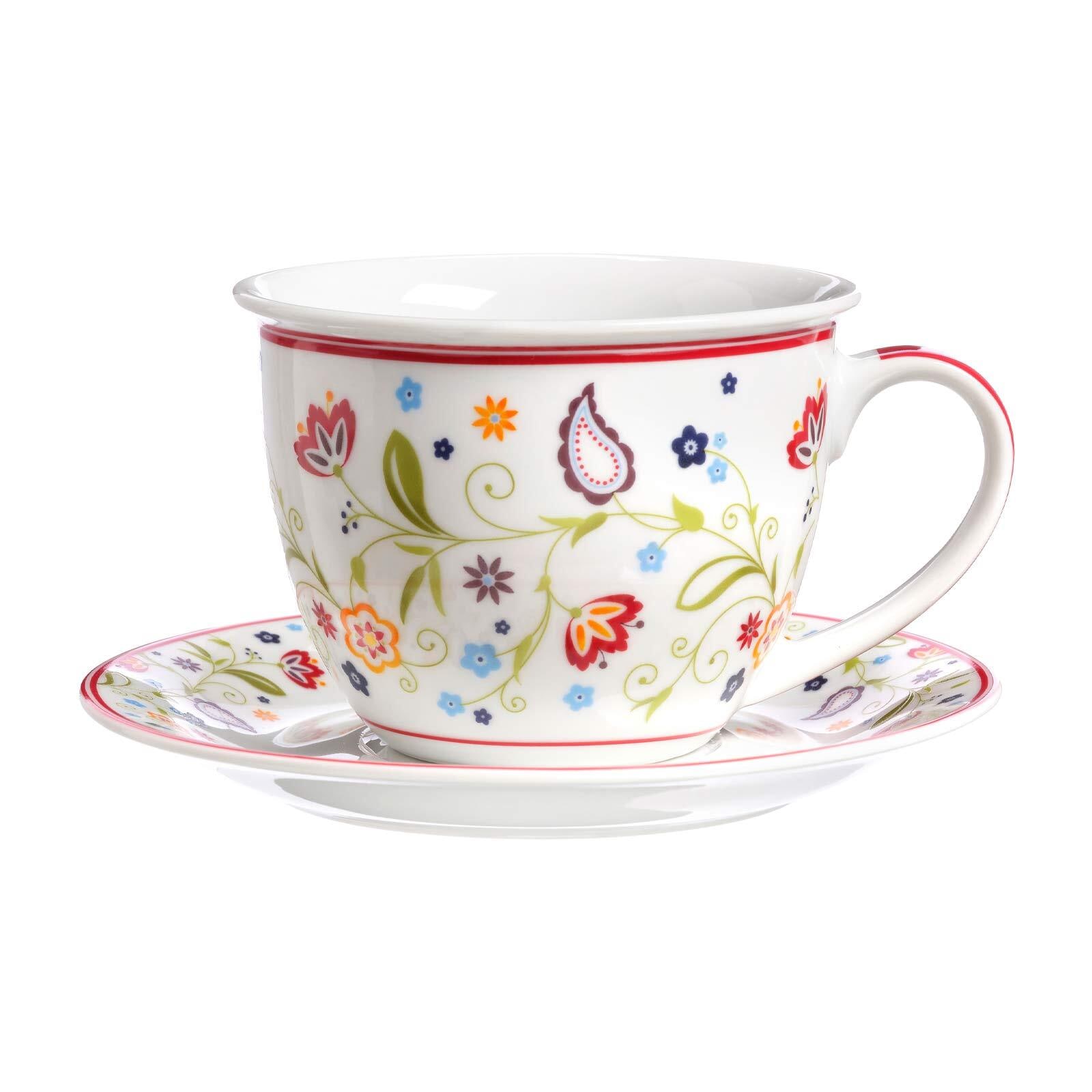 Ritzenhoff & Breker Tasse "Milchkaffee Tasse mit Untertasse Shanti 350 ml b günstig online kaufen