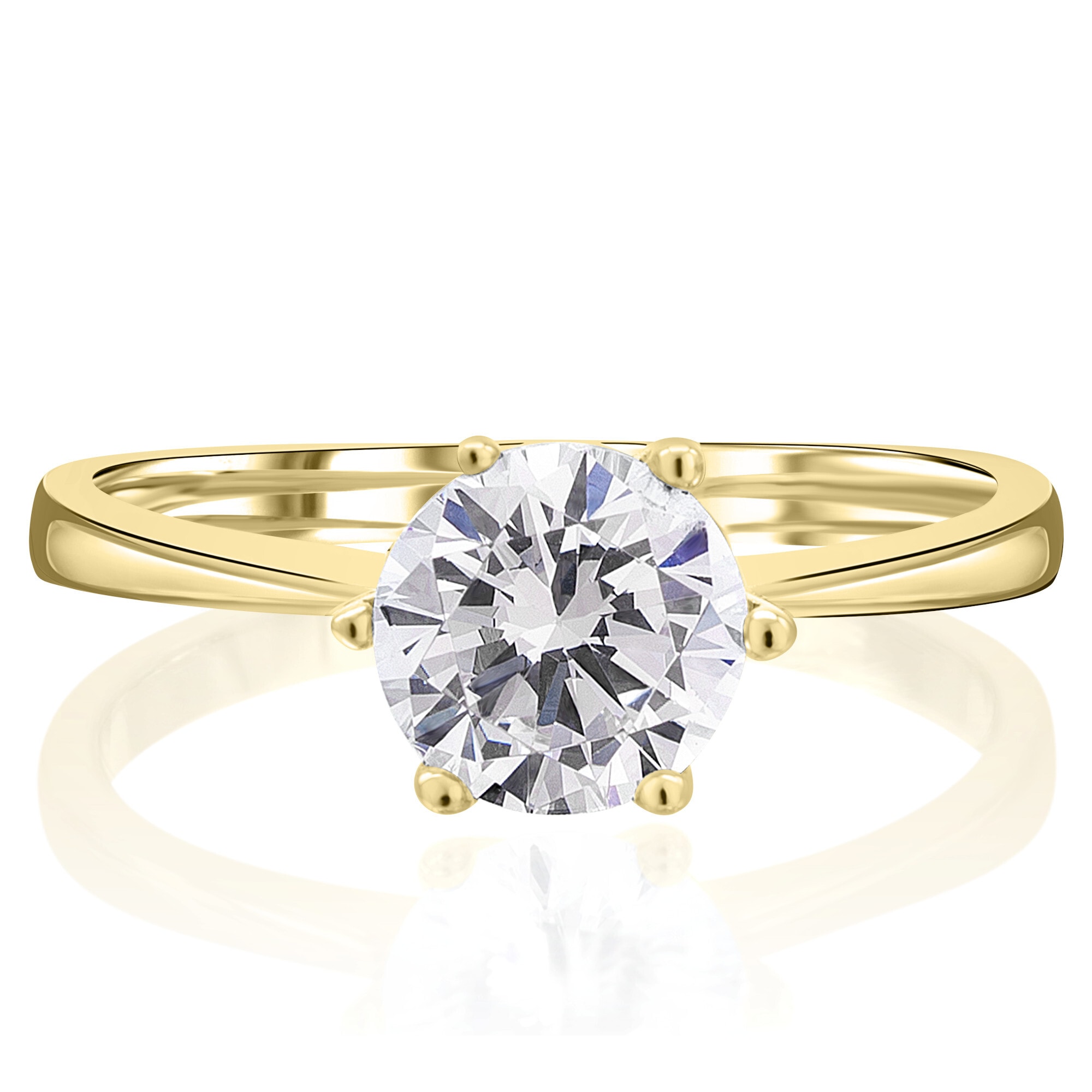 ONE ELEMENT Goldring »Zirkonia Ring aus 333 Gelbgold«, Damen Gold Schmuck
