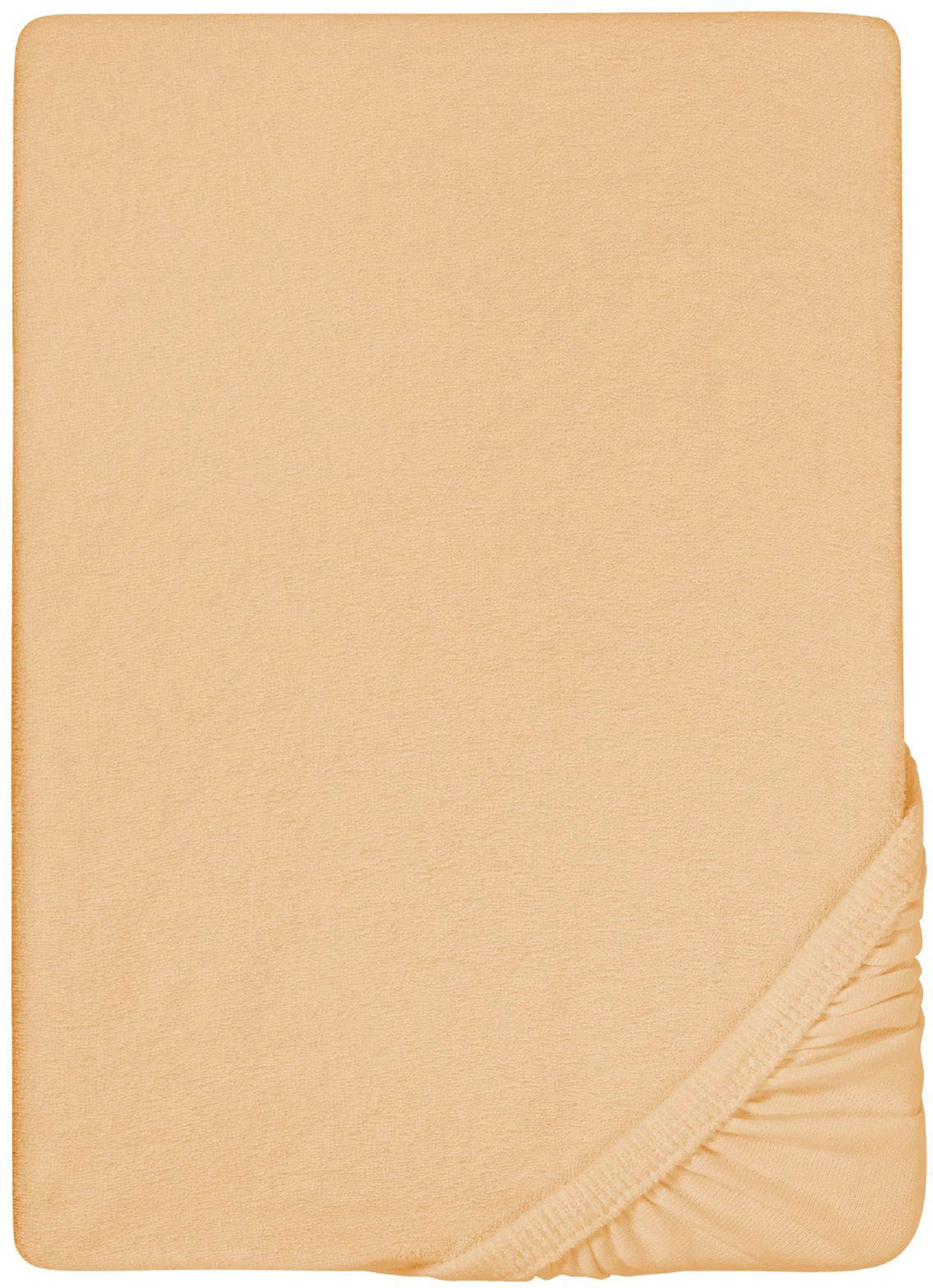 Biberna Spannbettlaken "0012344 Premium Frottee-Stretch Spannbetttuch 80% Baumwolle" Frottee-Stretch, Rundumgummi, bügelfrei, ab Größe 90 x 190 cm