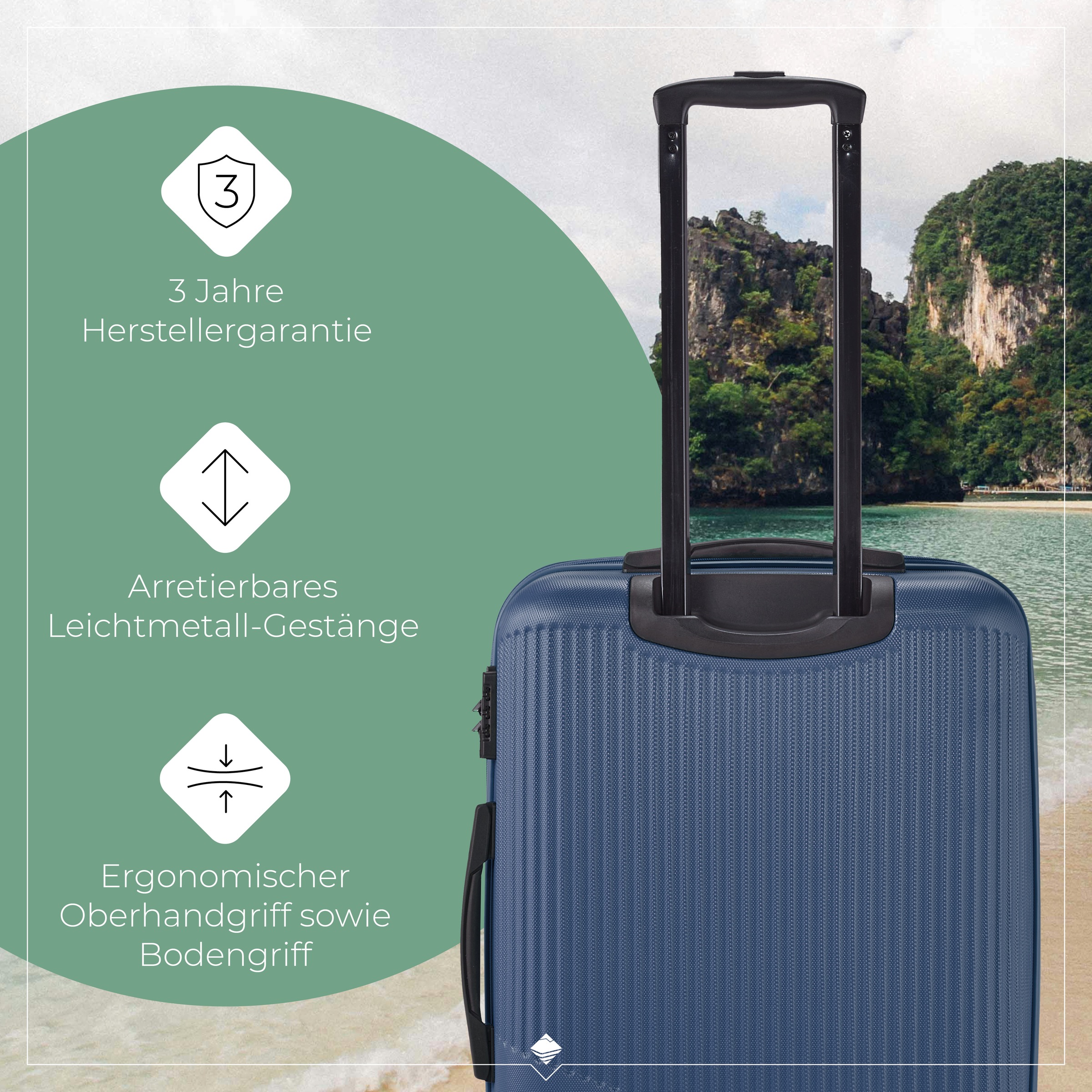 travelite Hartschalen-Trolley »BALI, in verschiedenen Größen und Farben«, 4 Rollen, Hartschallenkoffer Reisegepäck Reisekoffer TSA Schloss