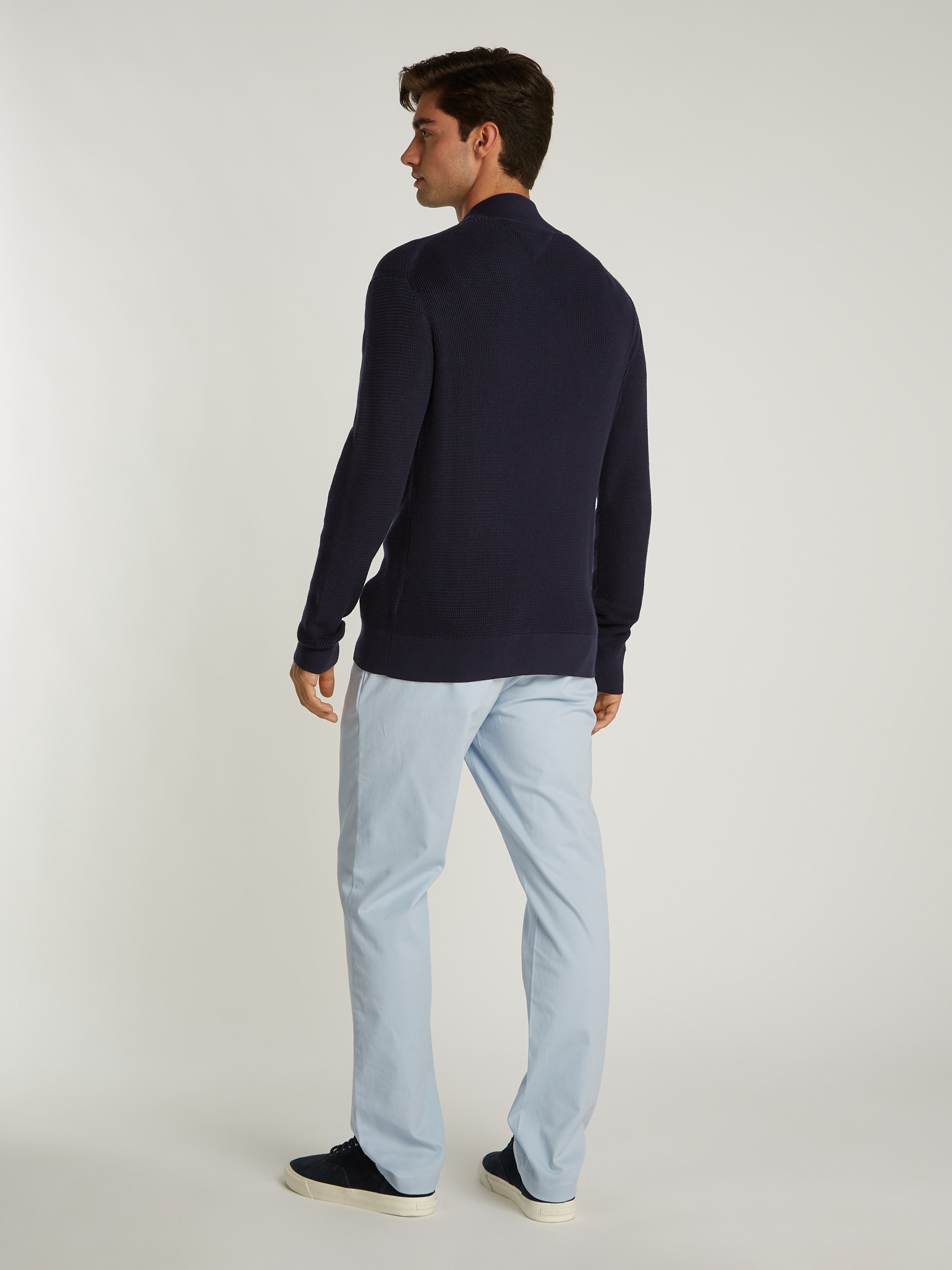 Tommy Hilfiger Strickjacke »RACKING STRUCTURE BASEBALL ZT«