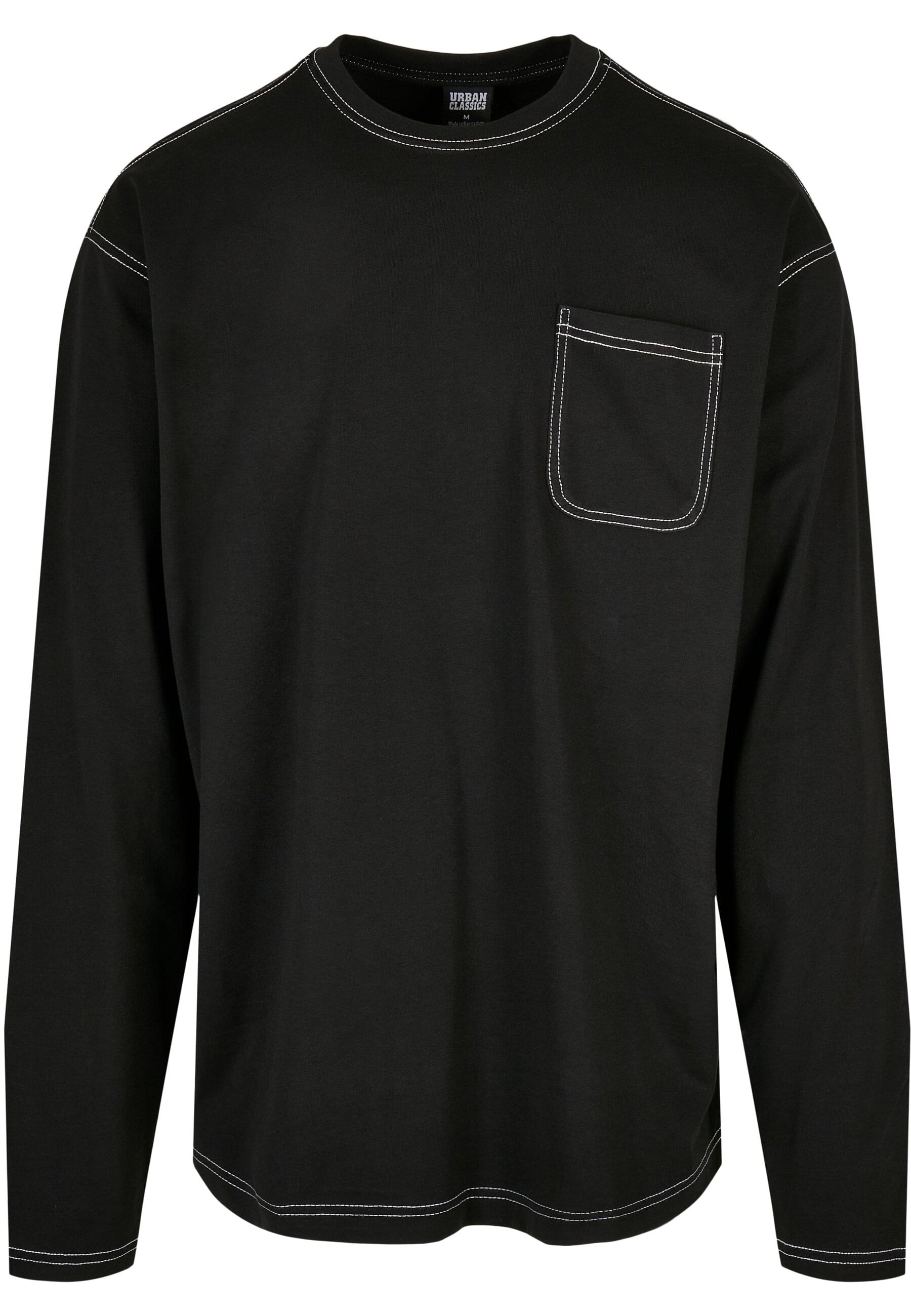 Longsleeve »Urban Classics Herren Heavy Oversized Contrast Stitch Longsleeve«