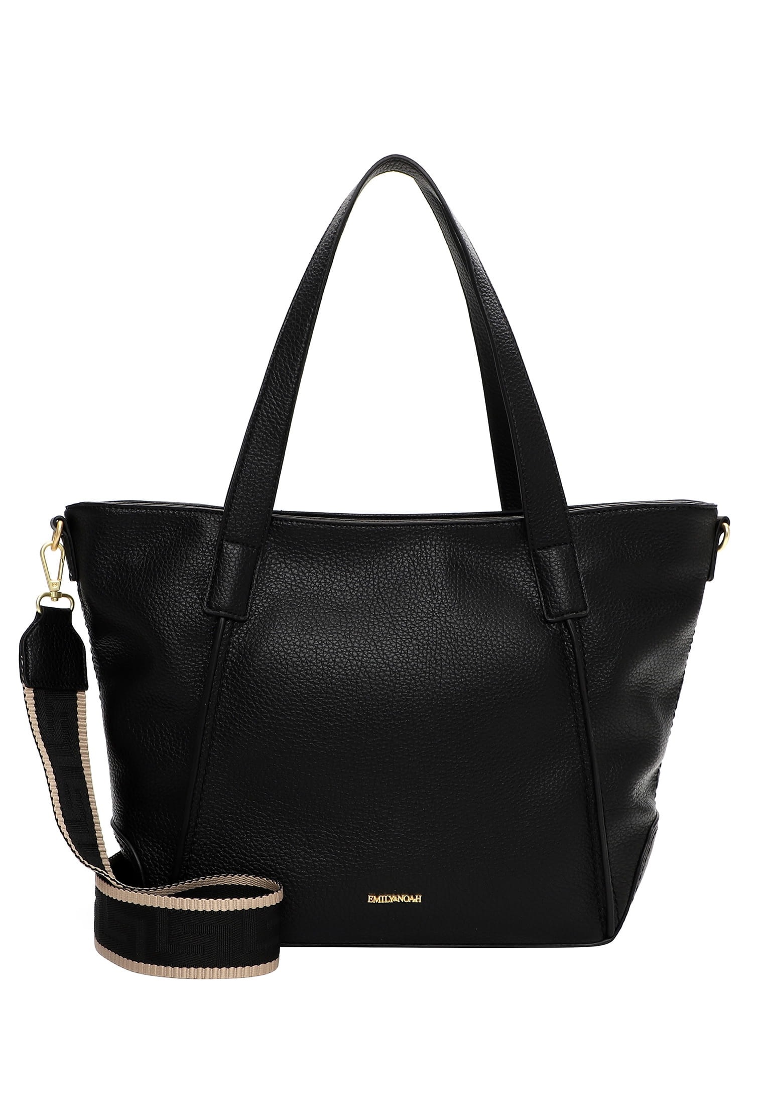 EMILY & NOAH Damen Shopper "Shopper E&N Julie", schwarz, Polyurethan, Taschen