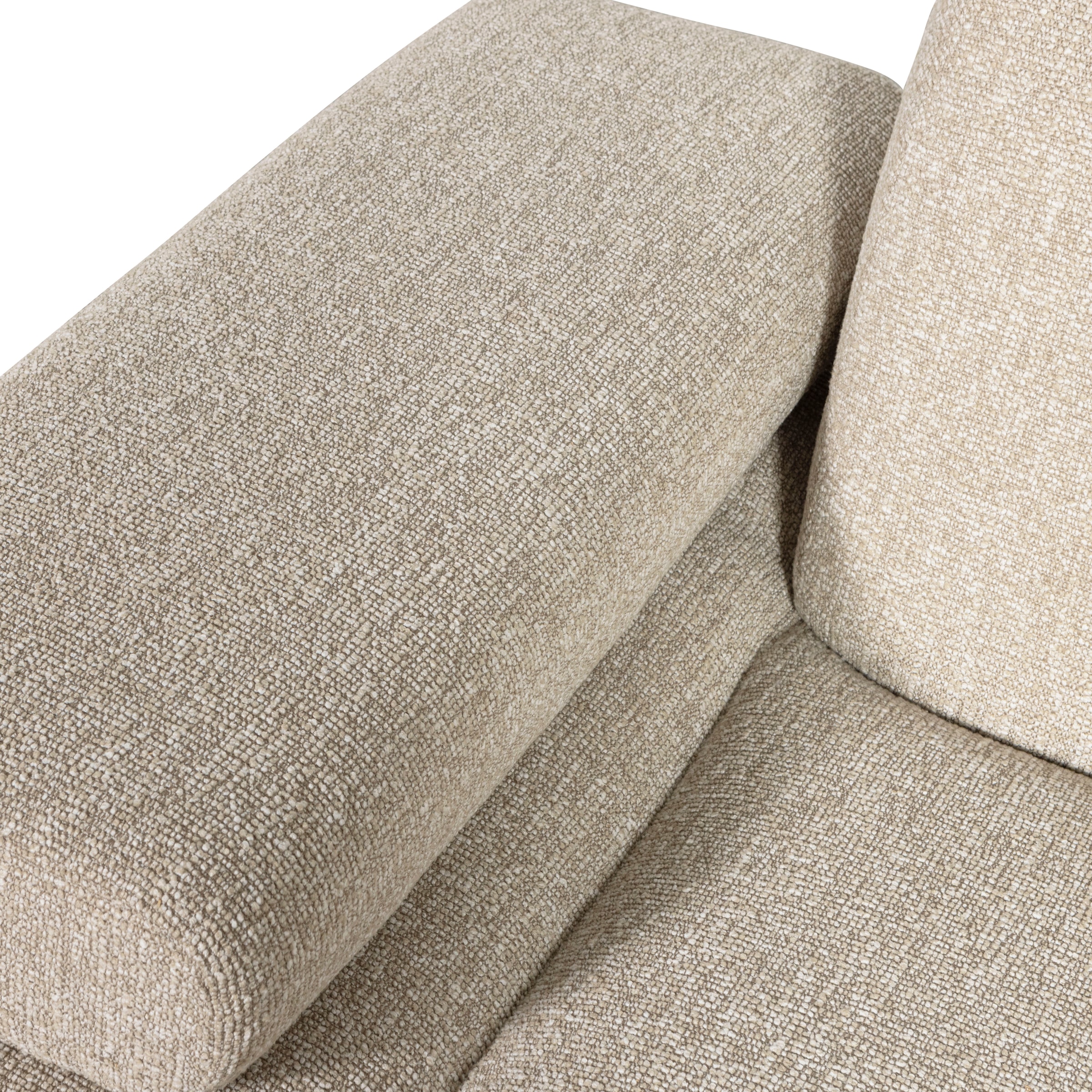 WOOOD Sofaelement »Mojo Bouclé-Bezug mit verstellbarer Armlehne B 124 x D 97 x H 74 cm« Maximale Verschleißfestigkeit, Tragkraft 120 kg, montiert geliefert