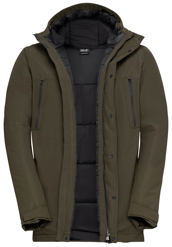 Jack Wolfskin Winterjacke »GLACIER SHIELD JKT M«, Winddicht, wasserdicht, Übergangsjacke