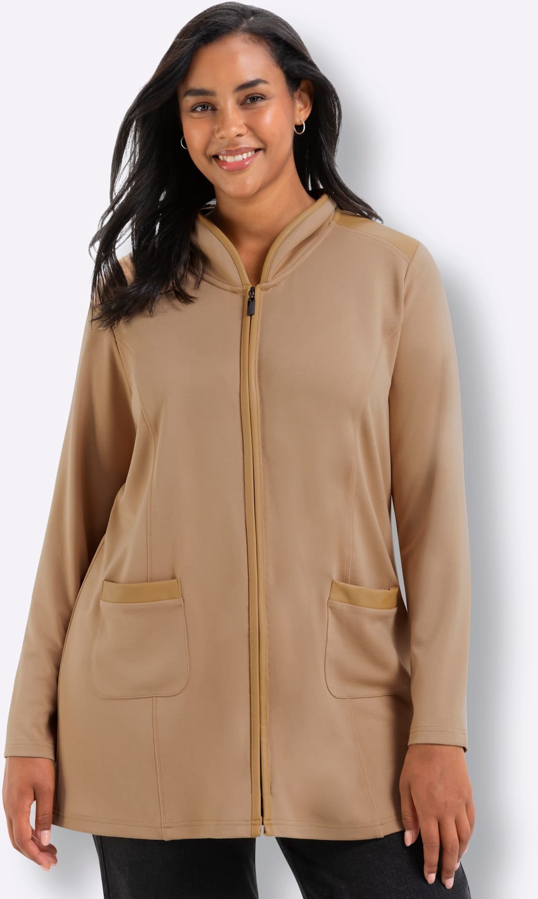 Inspirationen Shirtjacke »Sweatshirtjacke« 1