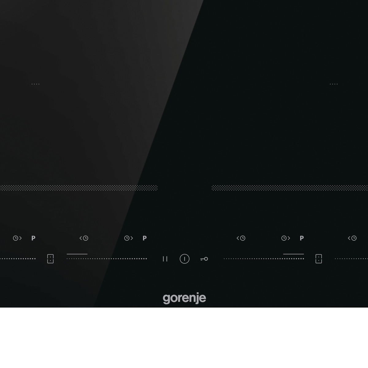GORENJE Flex-Induktions-Kochfeld »GI 6442 BSCE«, AreaFlex verbindet Kochzonen für gleichmäßiges Garen in großen Töpfen.
