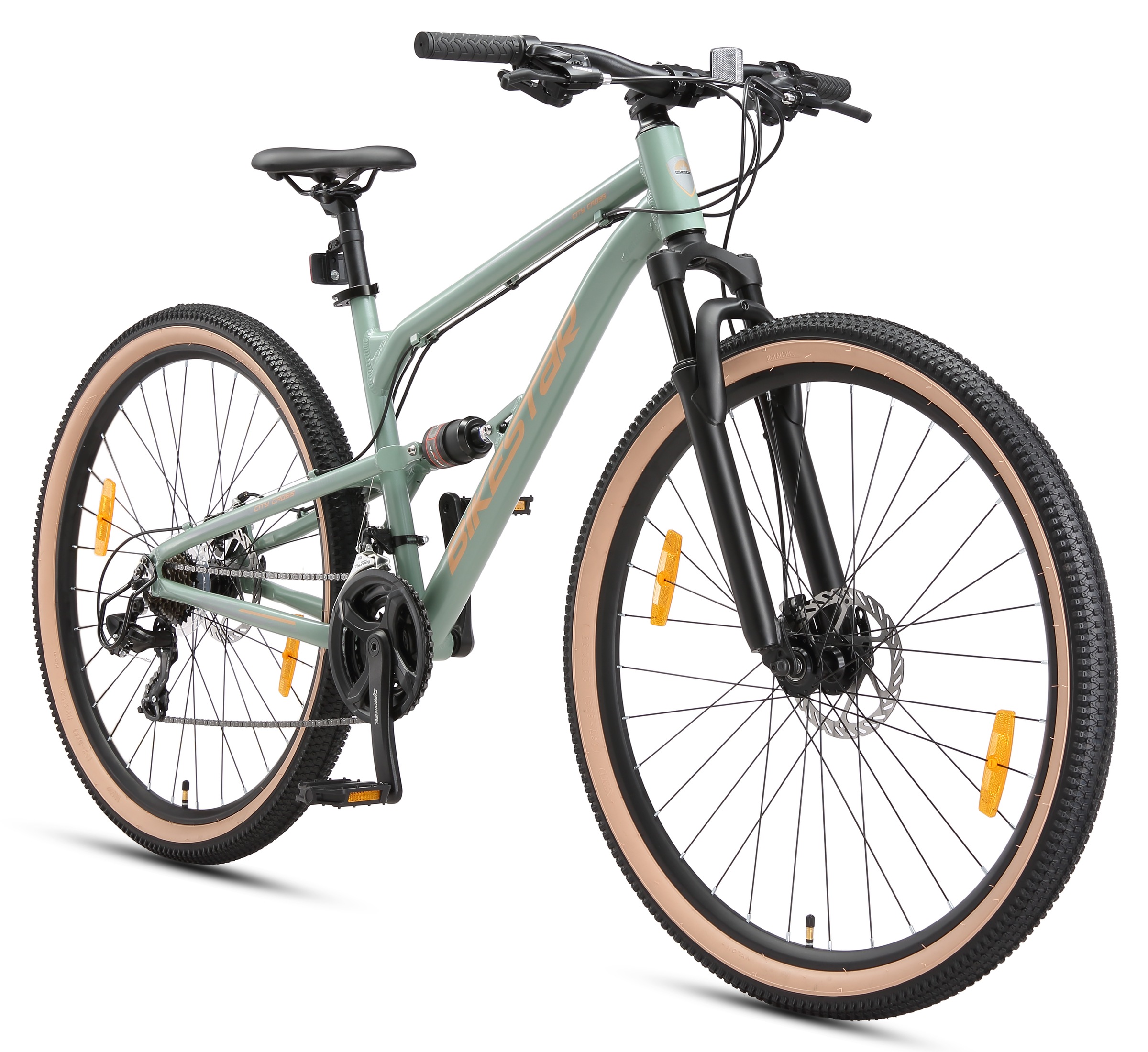 Bikestar Mountainbike 21 Gang Shimano RD-TY300 Schaltwerk Kettenschaltung für Damen und Herren, Kettenschaltung