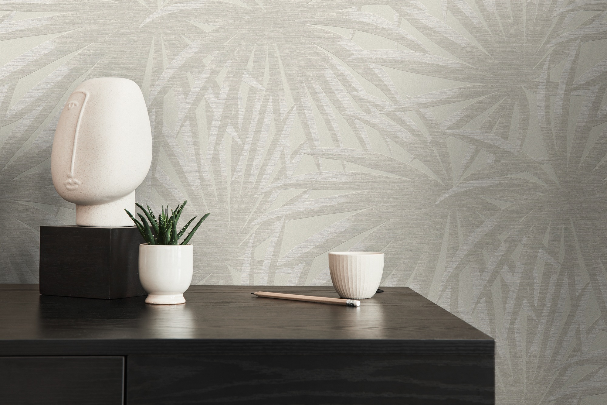 A.S. Création Vliestapete »Casual Living«, matt, Vliestapete Palmen für Schlafzimmer Küche Wohnzimmer Palmenblätter