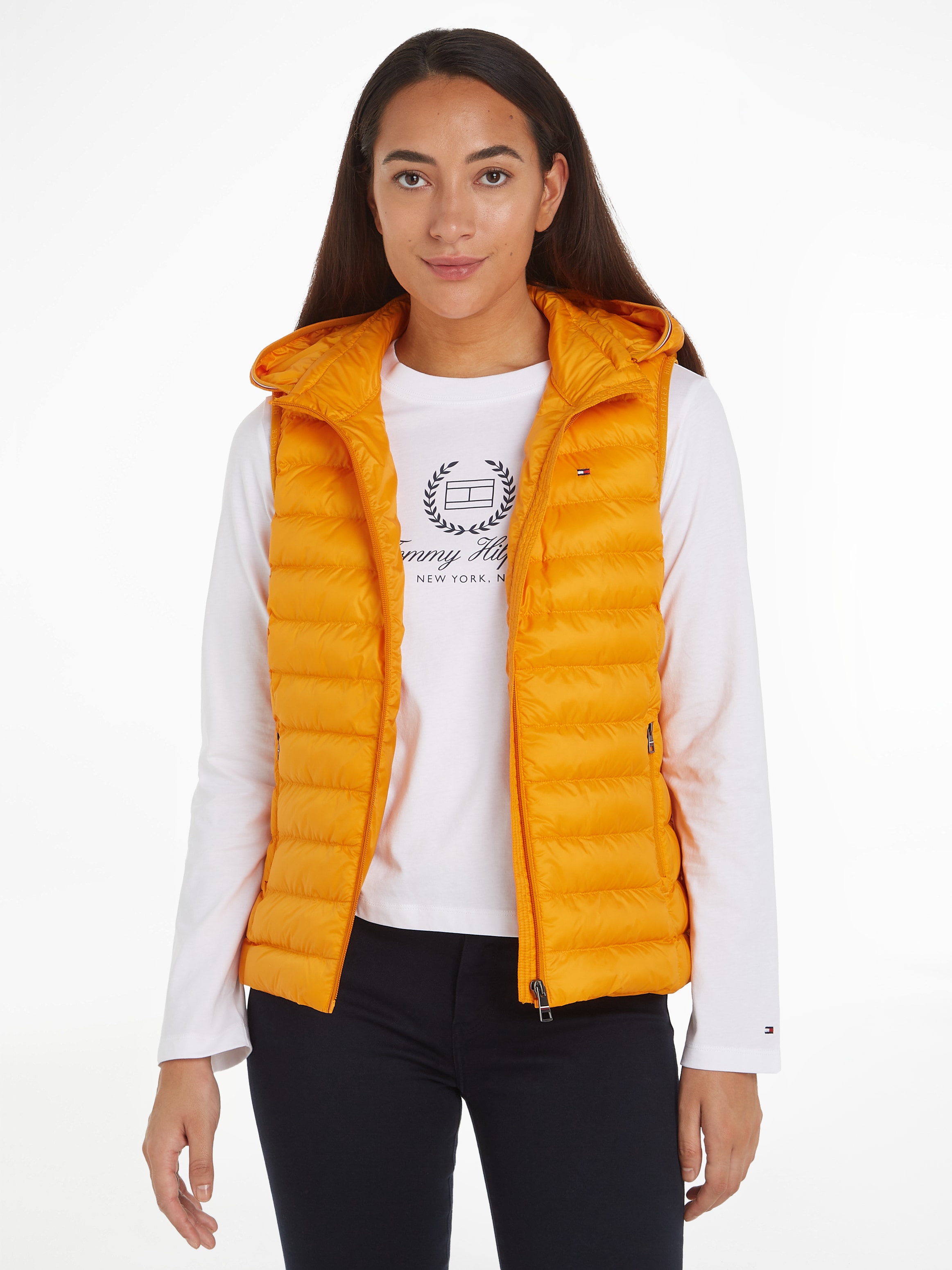 Steppweste STRIPE Daunenfüllung VEST«, online »LW mit Hilfiger | BAUR PADDED Tommy bestellen GLOBAL