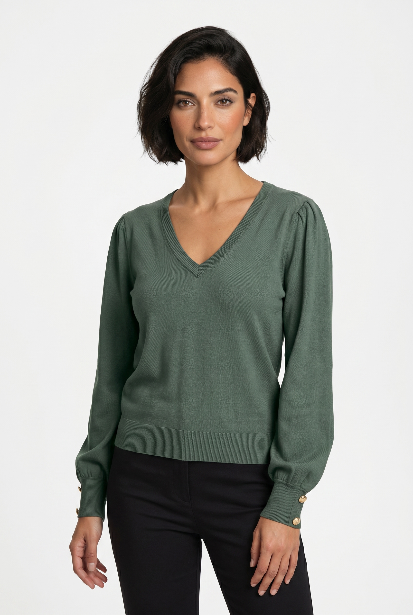 Vero Moda V-Ausschnitt-Pullover »VMHOLLYKARIS LS V-NECK PULLOVER GA BOO«