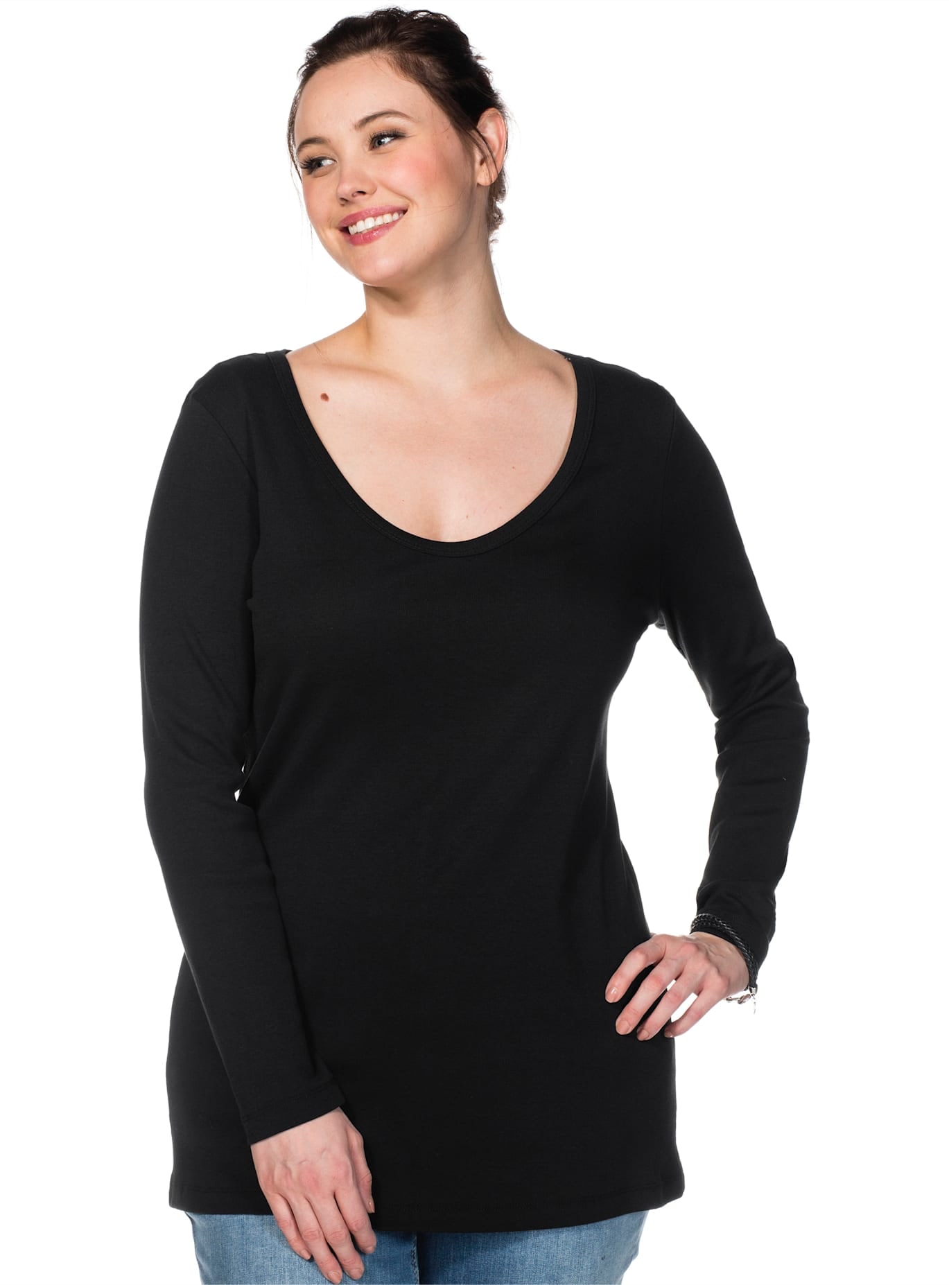 Sheego Langarmshirt "Langarmshirt", (1 tlg.) günstig online kaufen