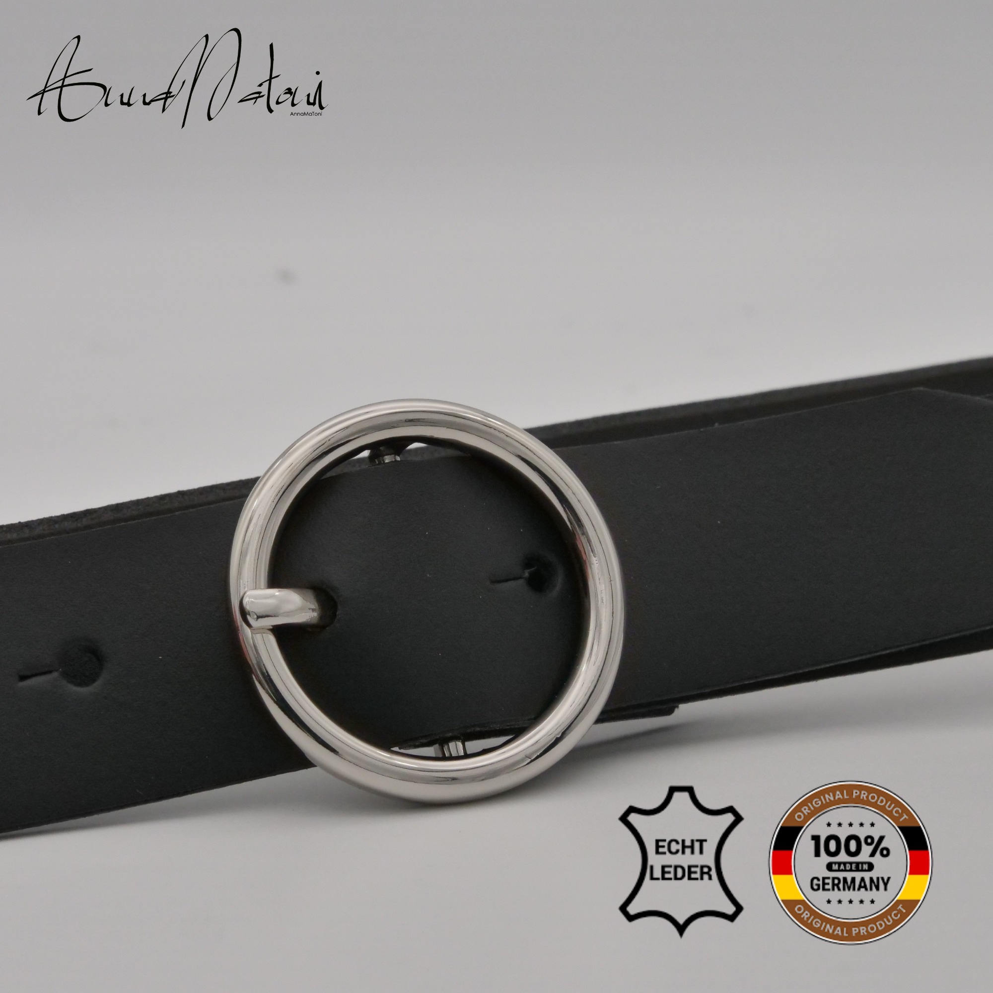 AnnaMatoni Ledergürtel "AnnaMatoni Damen Ledergürtel Basic Gürtel 3cm breit günstig online kaufen