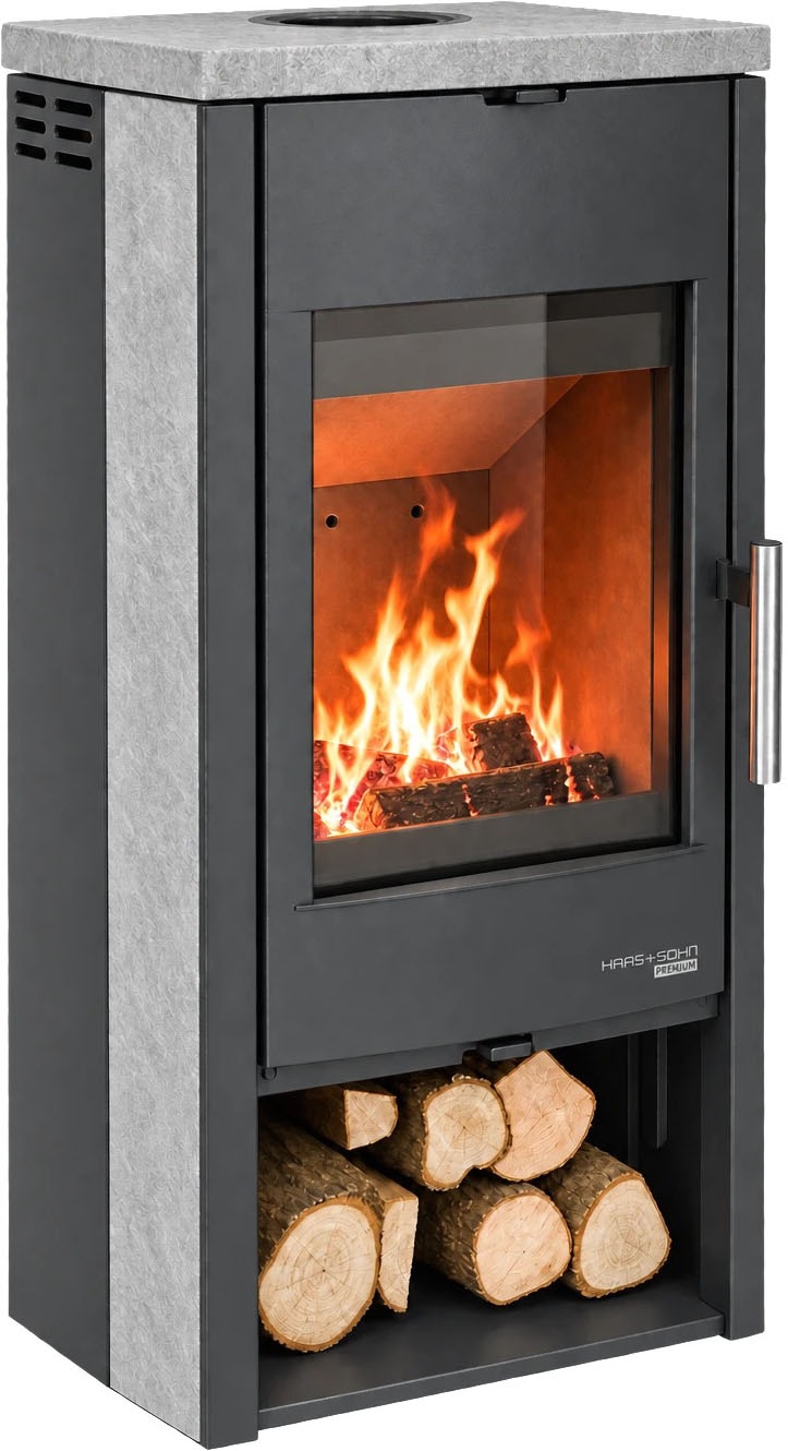 Haas + Sohn Kaminofen »Portree, NEU & Exklusiv, Lieferung bis ins Wohnzimmer« dein Premium Haas+Sohn für stilsichere Eleganz mit Panorama Scheibe