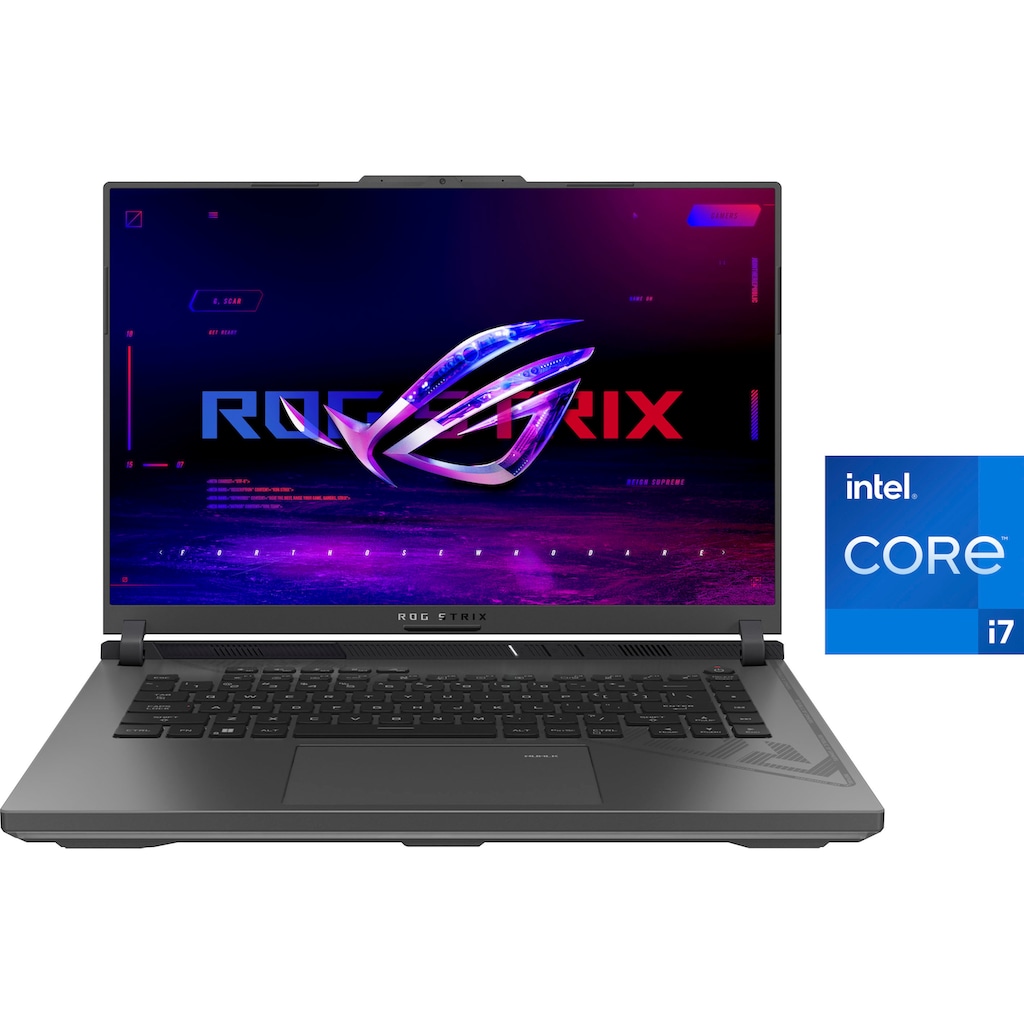 Asus Gaming-Notebook »ASUS ROG Strix G16 Laptop, IPS Display, 16 GB RAM, Windows 11 Home,«, 40,6 cm, / 16 Zoll, Intel, Core i7, GeForce RTX 4050, 1000 GB SSD