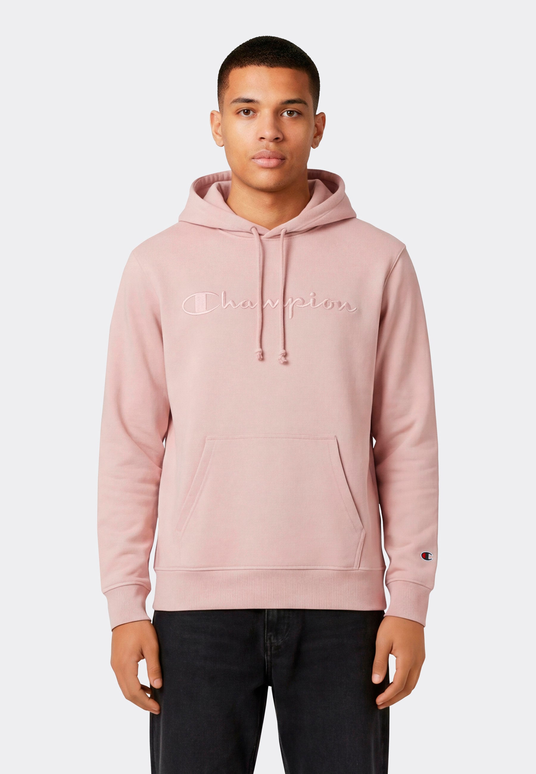 Champion Kapuzensweatshirt "ICONS TONAL Terry Hoodie with Big Logo", mit Kapuze, Langarm-Design, aus Baumwolle und Polyester