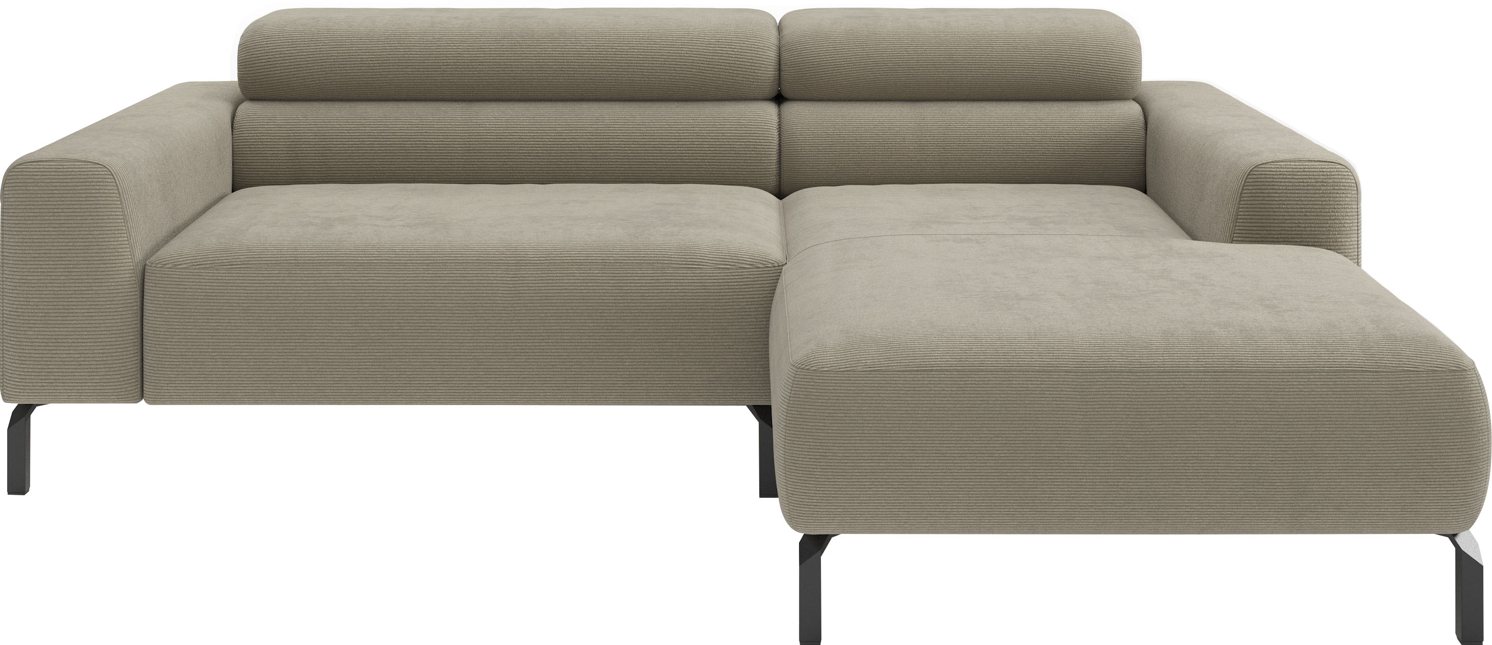 Home affaire Ecksofa "Ecksofa, L-Form, incl. Kopfteilverstellung, Breite 223 cm" wahlweise elektrische Sitztiefenverstellung