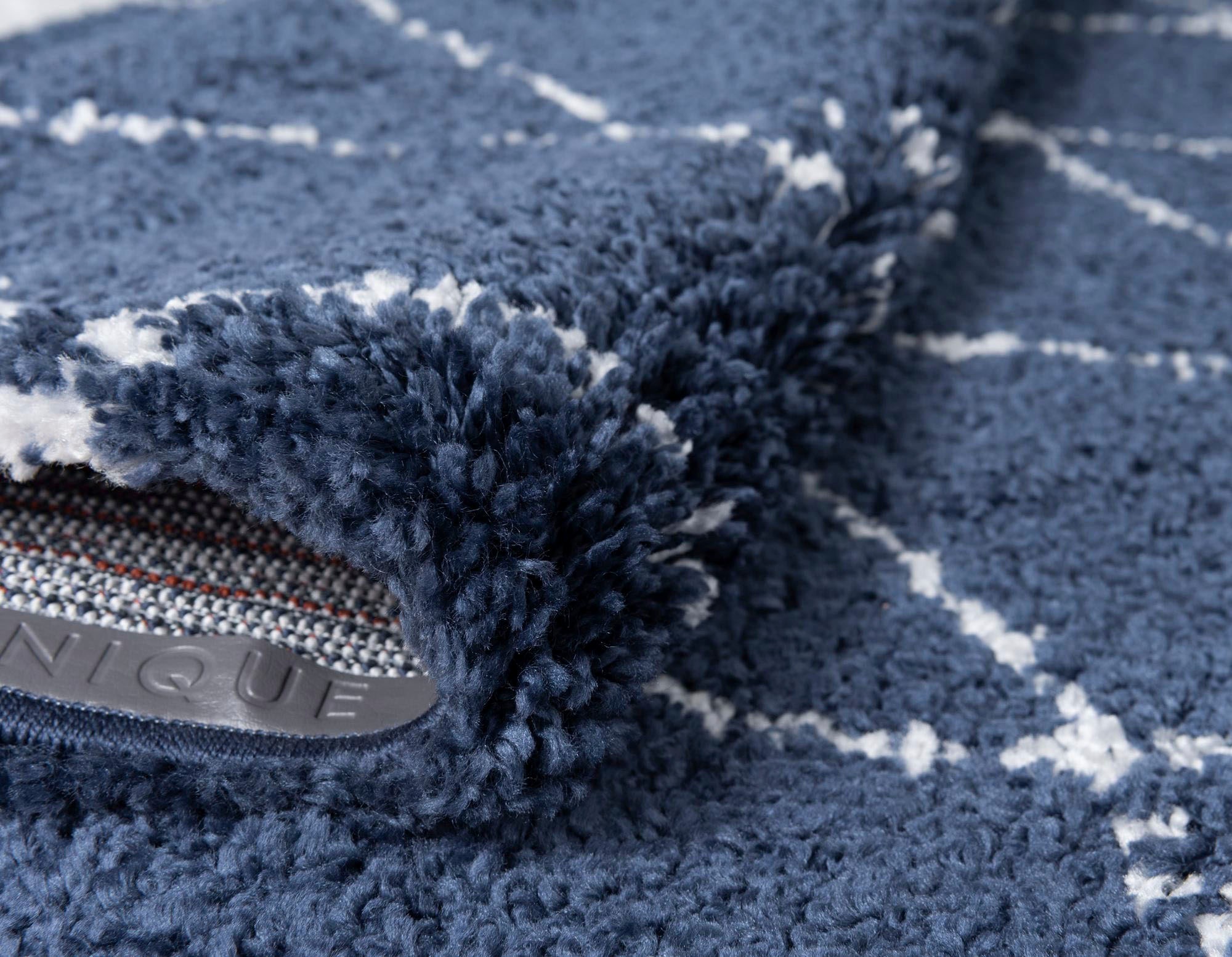 Myflair Möbel & Accessoires Hochflor-Läufer »Temara Shag Lagerräumung«, rechteckig, 51 mm Höhe, Teppich-Läufer, gewebt, Rauten Design, weich & kuschelig