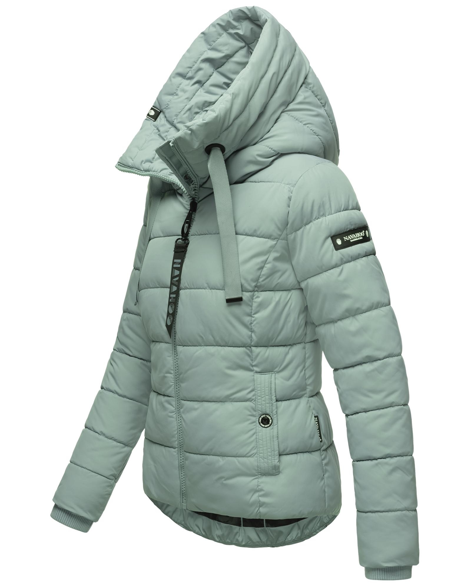 Navahoo Steppjacke »Amayaa«, mit Kapuze, stylische Damen Winterjacke mit coolen Applikationen