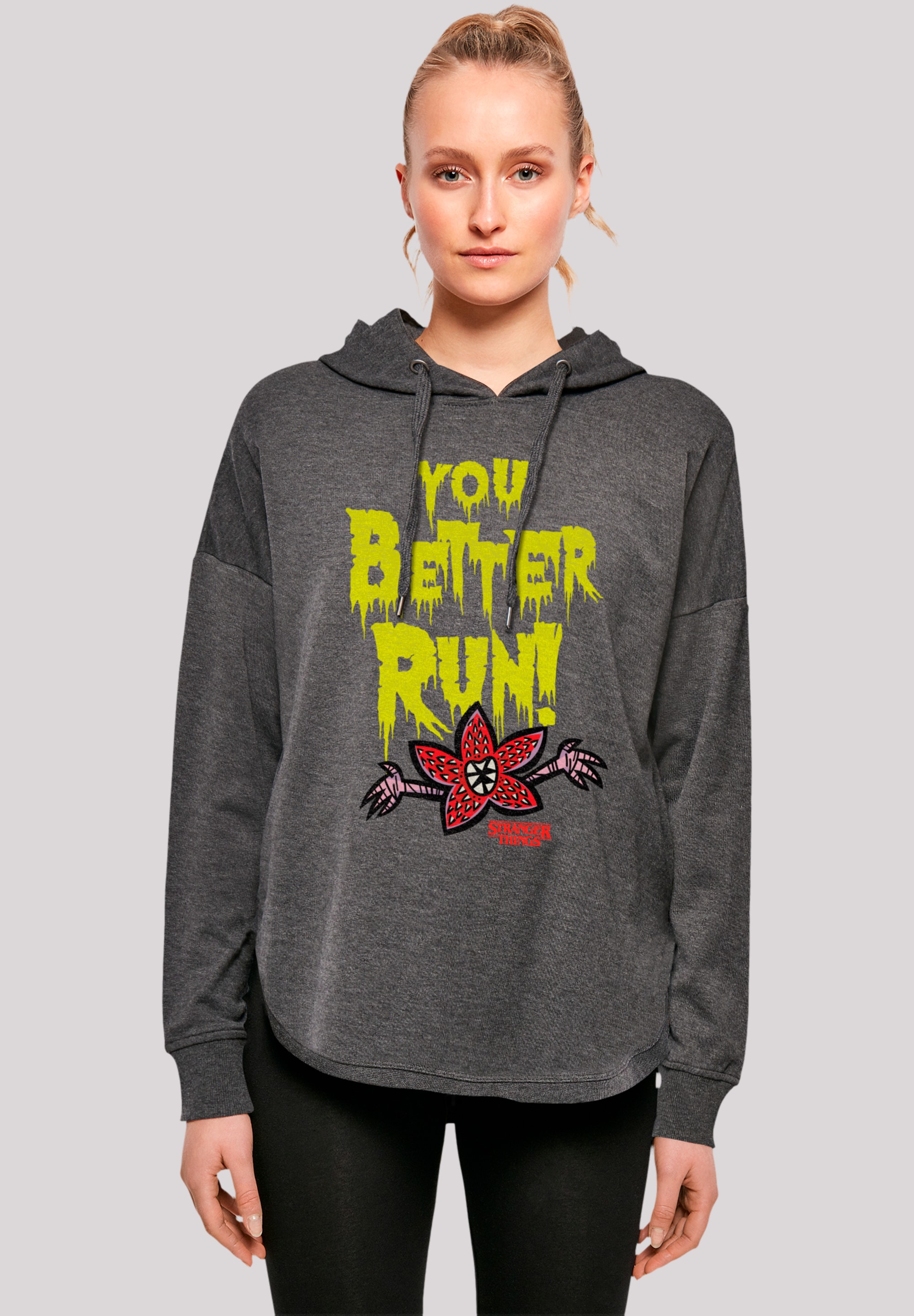 F4NT4STIC Kapuzenpullover "Stranger Things You Better Run Netflix TV Series", Premium Qualität