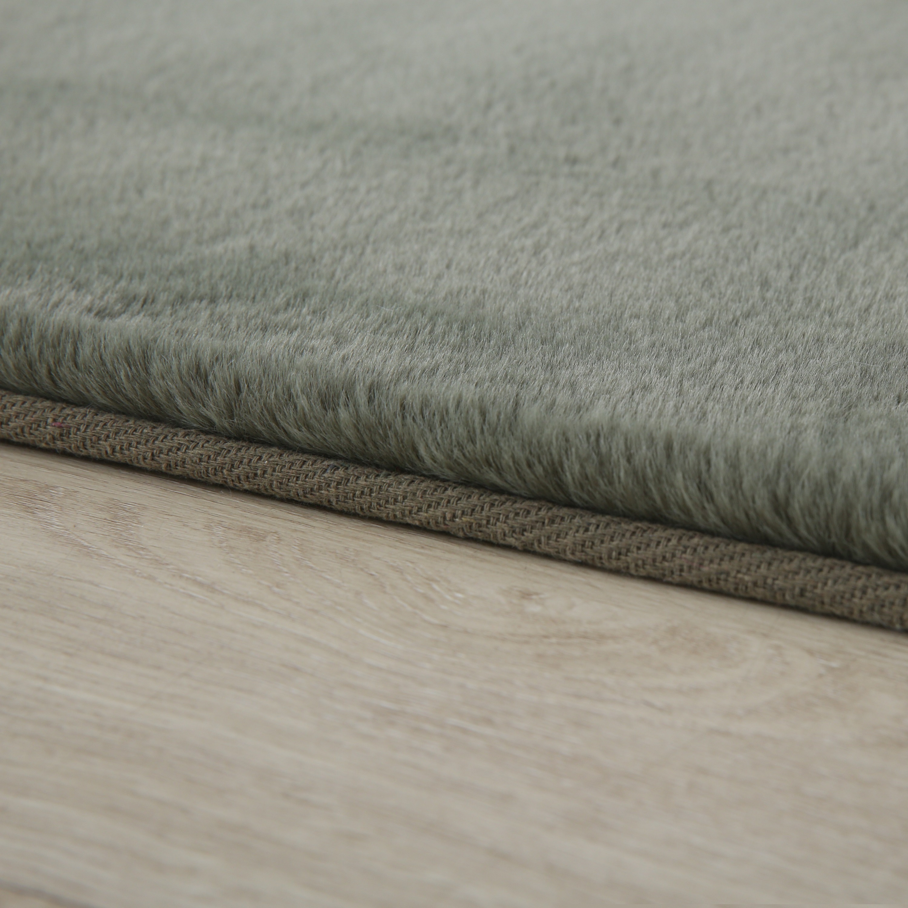 Thumbnail - Ayyildiz Teppiche Hochflor-Teppich "POUFFY 5100" rund 20 mm Höhe Läufer, weicher glatter Softflor, Kaninchen Fell Haptik...