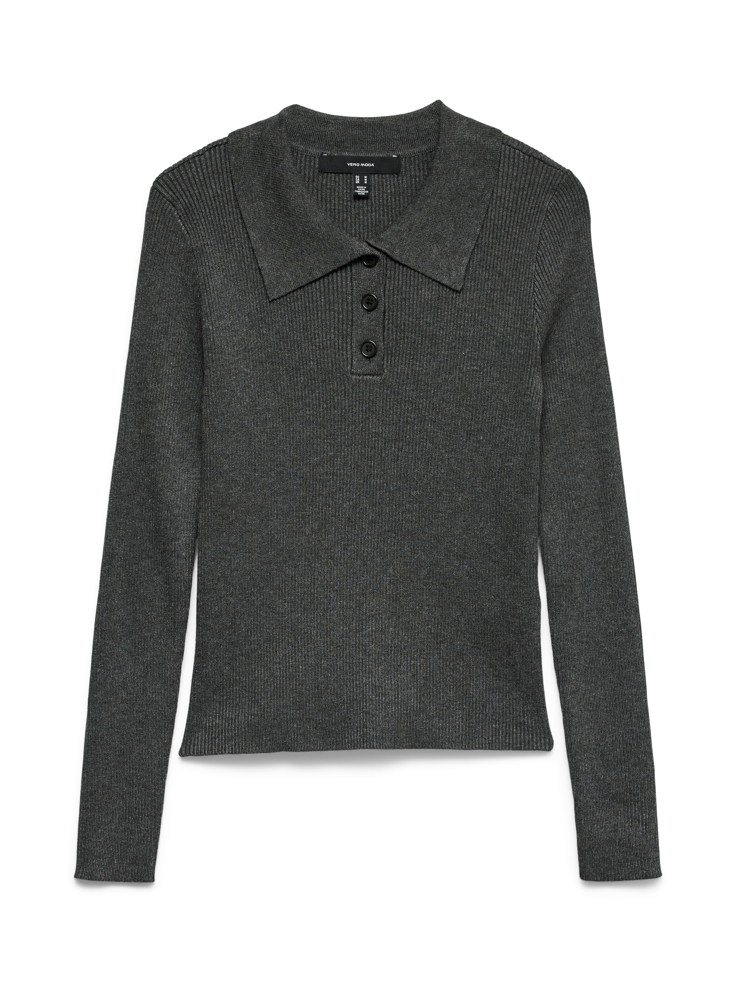Vero Moda Polokragenpullover »VMSILJERIB LS POLONECK PULLOVER NOOS«